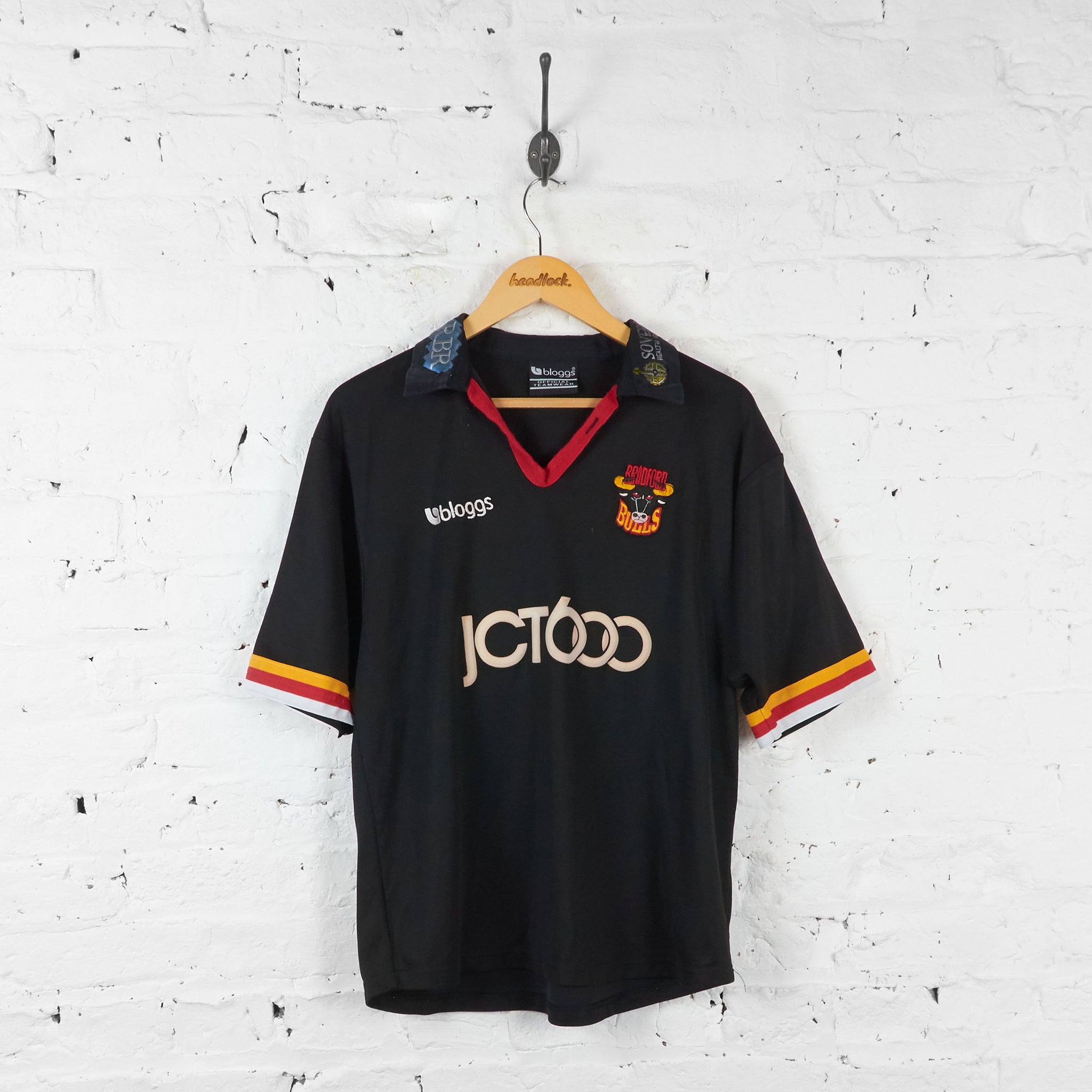 Bradford Bulls 2000 Away Rugby League Shirt - Black - M – Headlock