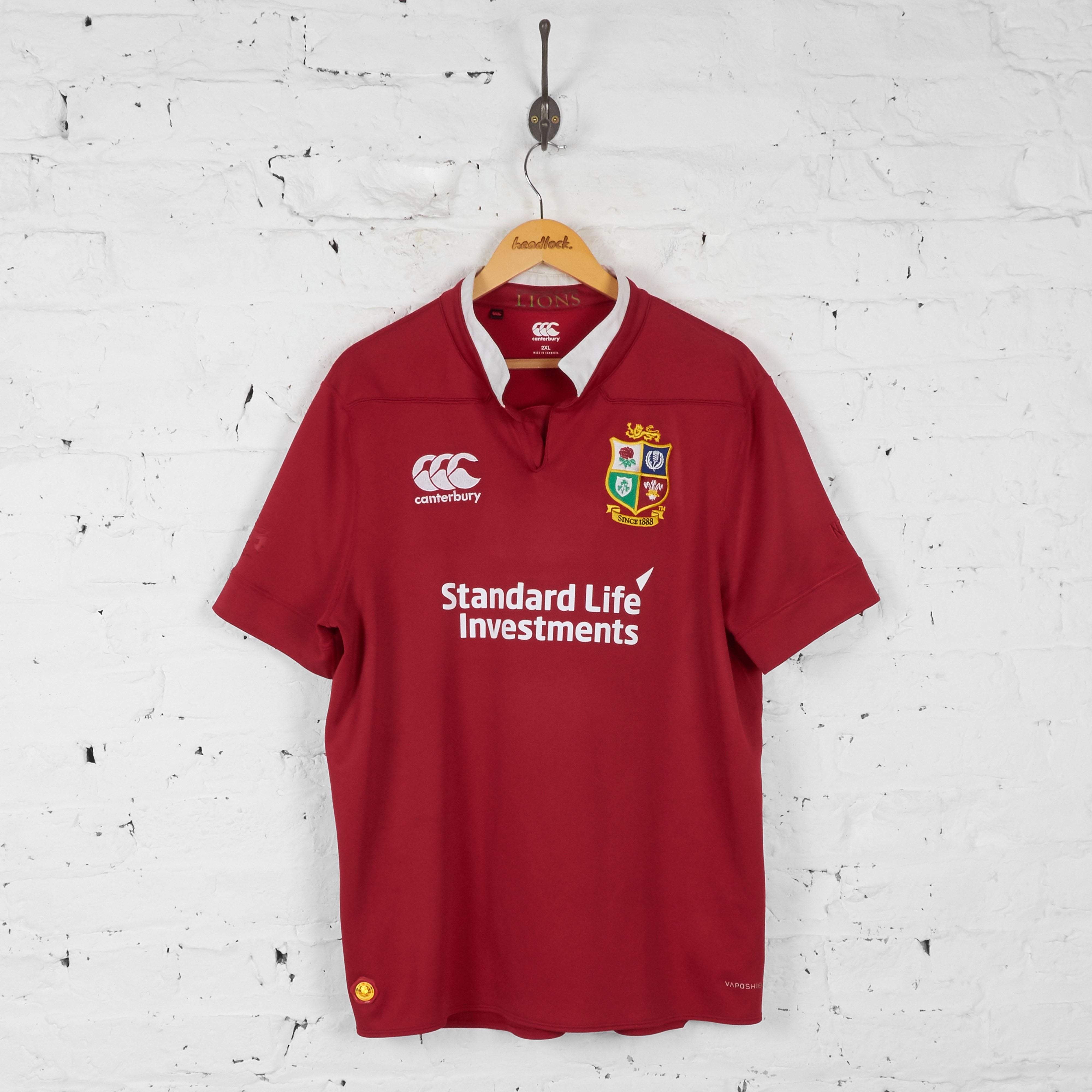 lions rugby gear British and Irish Lions Rugby Shirt - Red
