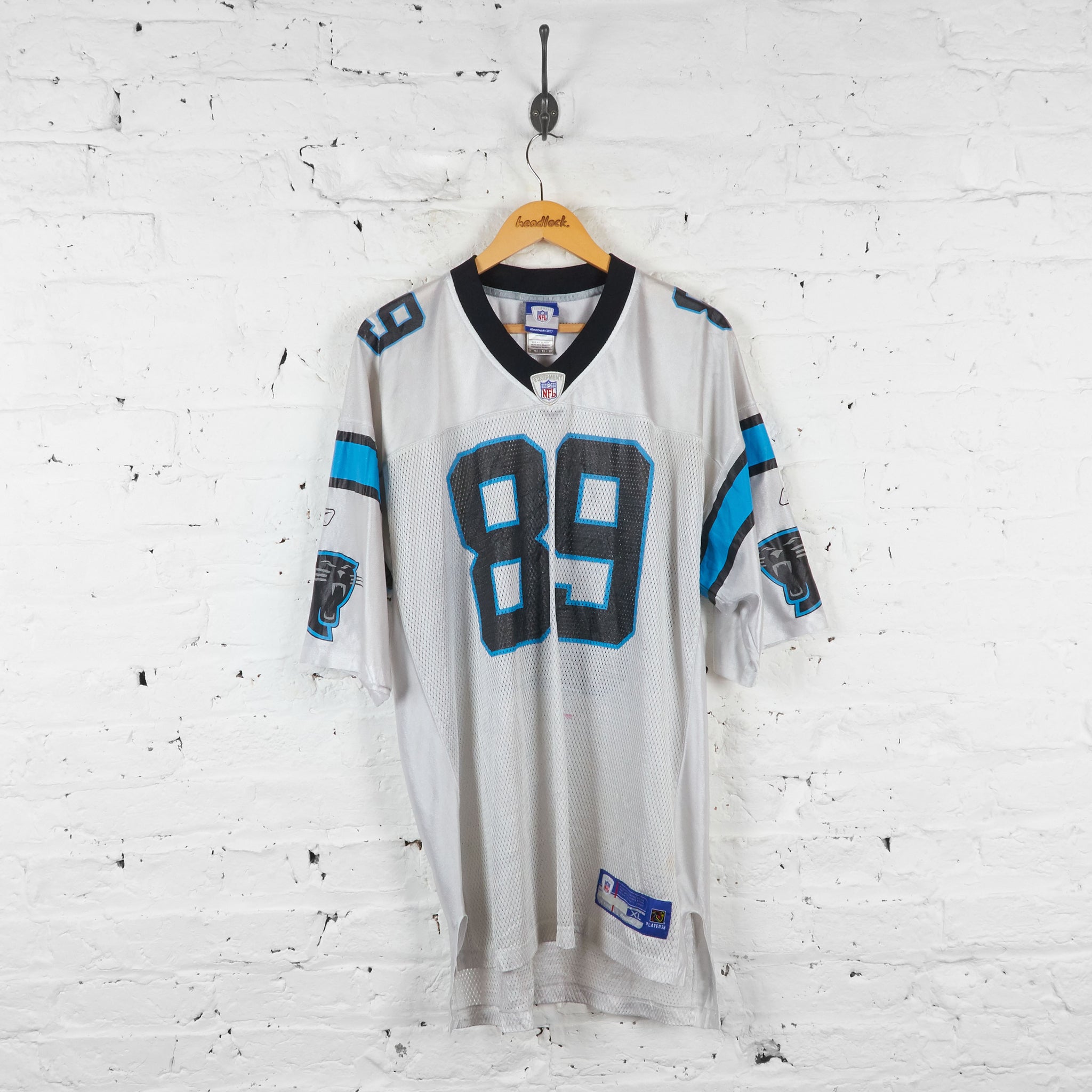 Carolina Panthers Smith NFL American Football Jersey Grey XL Headlock