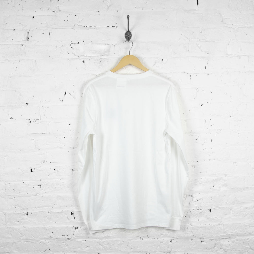 Cats Long Sleeve Organic Cotton  T Shirt - White -S/M/L/XL - Headlock