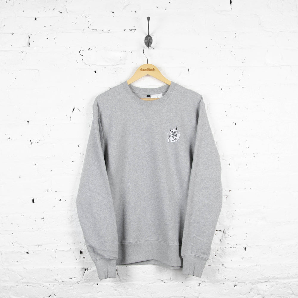 Cats Organic Cotton Sweatshirt - Grey - S/M/L/XL - Headlock