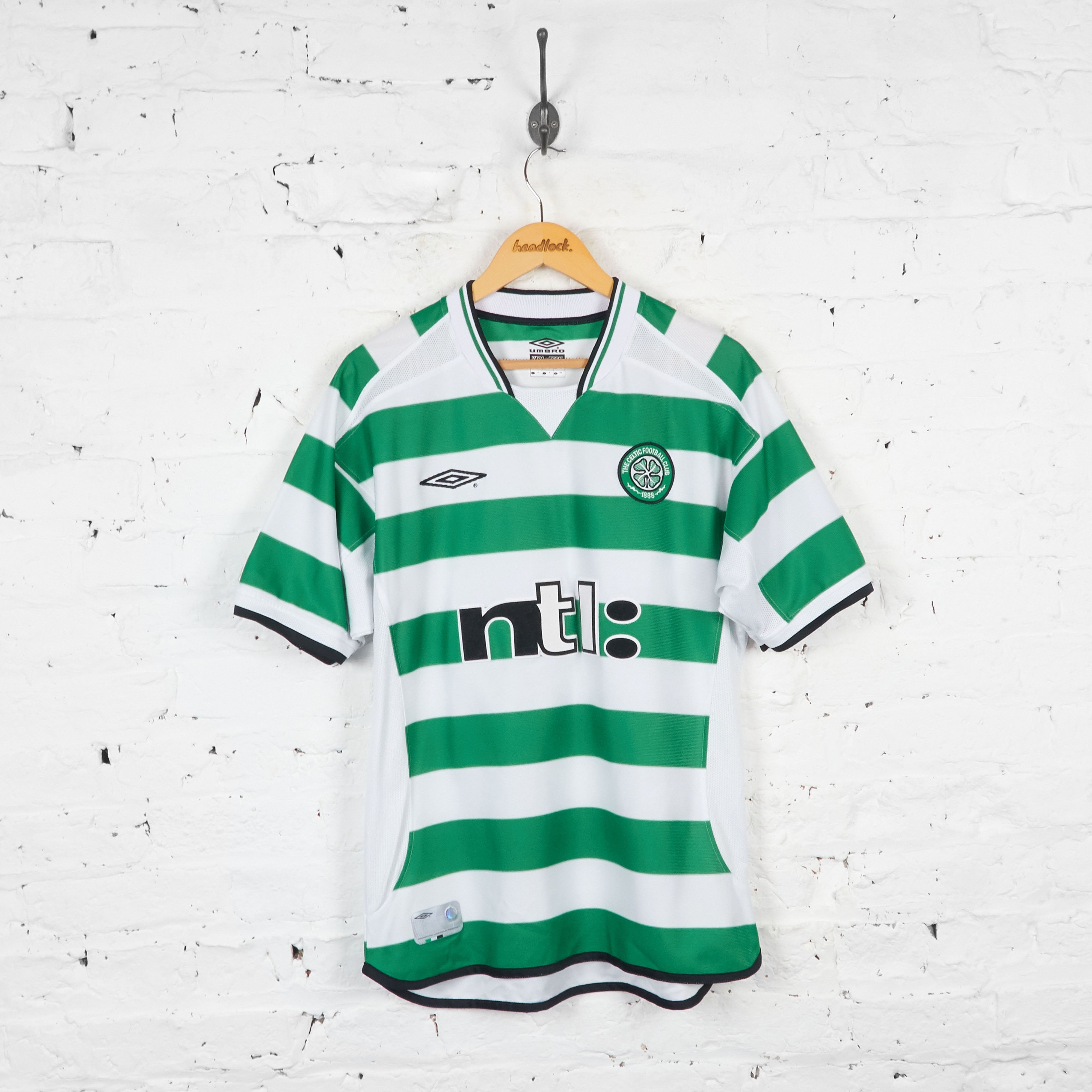 Celtic 2001 Home Umbro Football Shirt Green M – Headlock