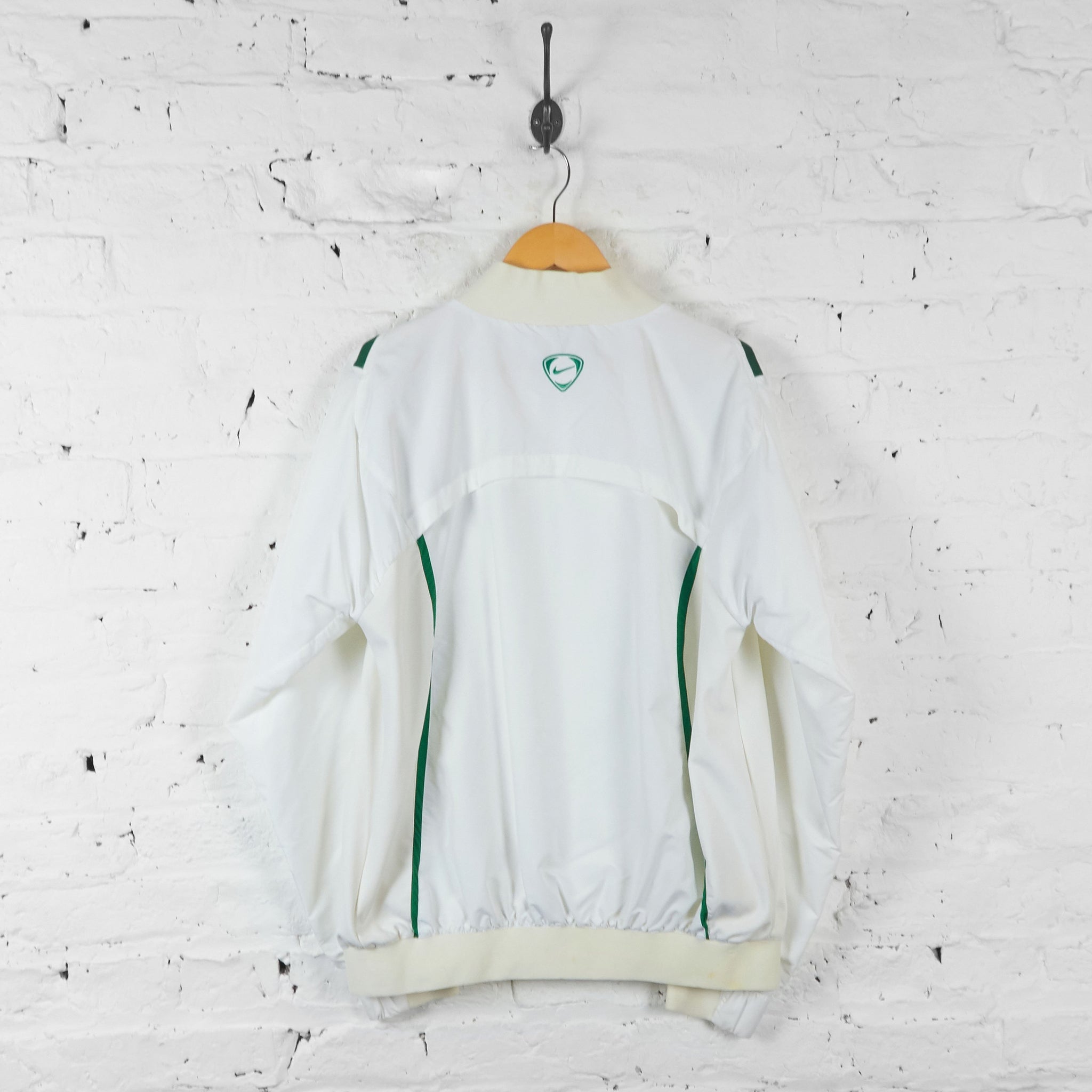 Celtic Football Nike Tracksuit Top Jacket White L Headlock