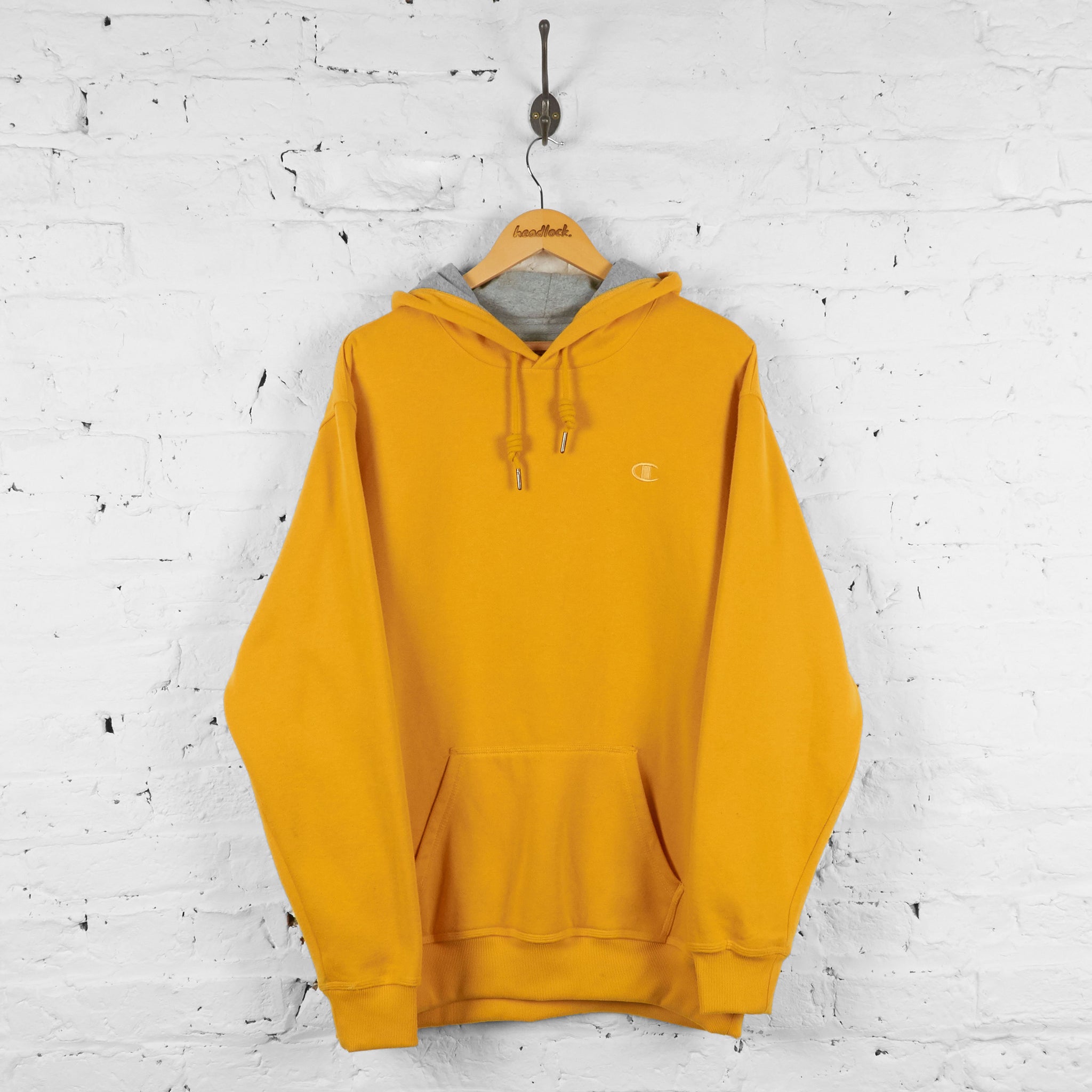 Champion Hoodie Yellow XL – Headlock