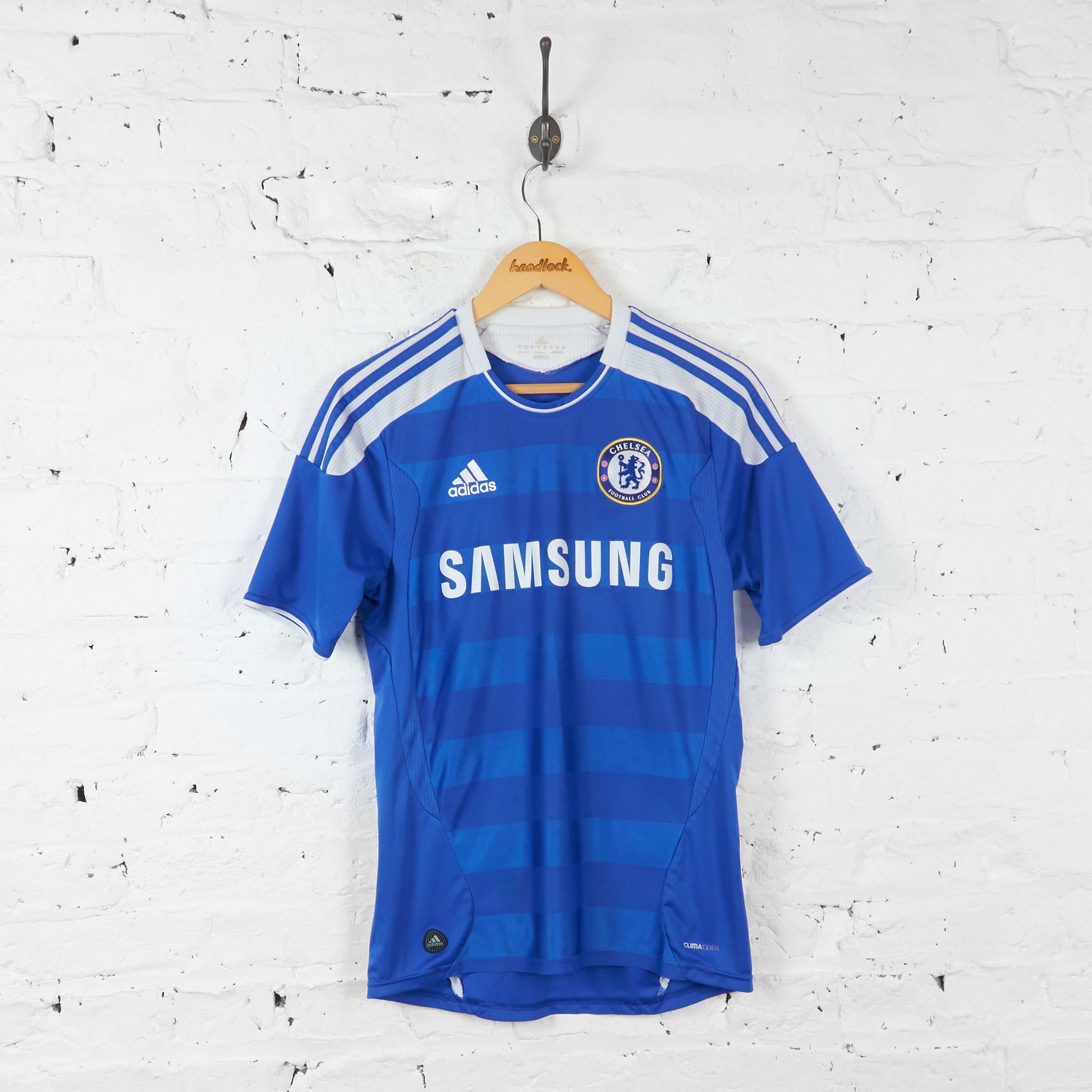 Chelsea 2011 David Luiz Adidas Football Shirt - Blue - S – Headlock