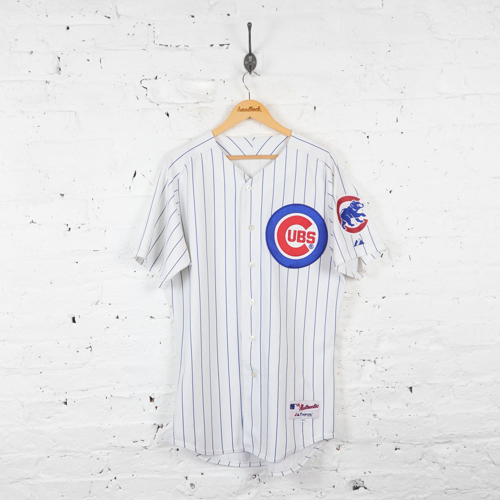 Chicago Cubs Baseball Jersey Shirt - White - L - Headlock