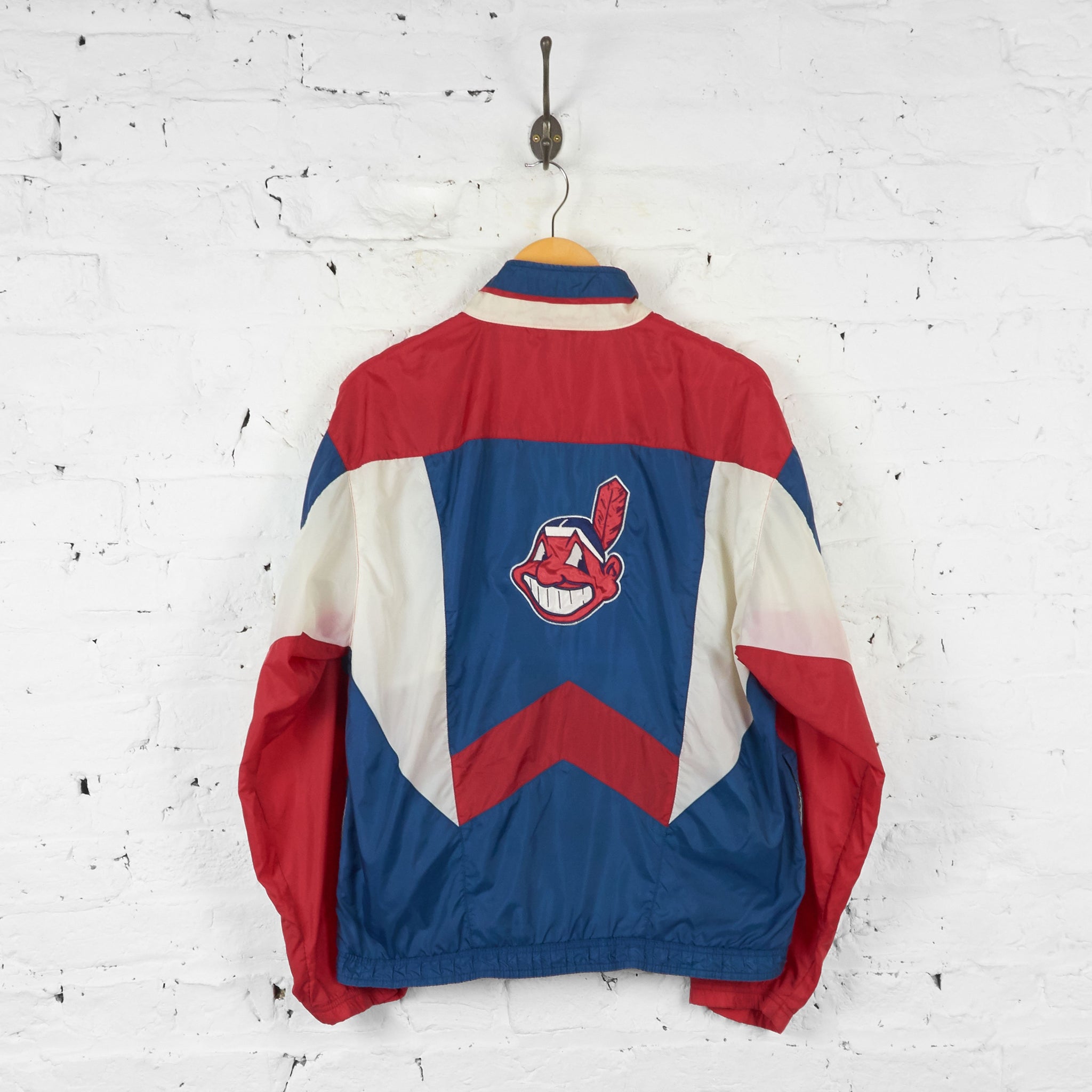 Cleveland Indians Baseball Shell Starter Jacket - Blue - S