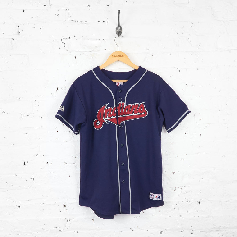 Cleveland Indians Sabathia Baseball Jersey Shirt - Blue - XL Boys - Headlock