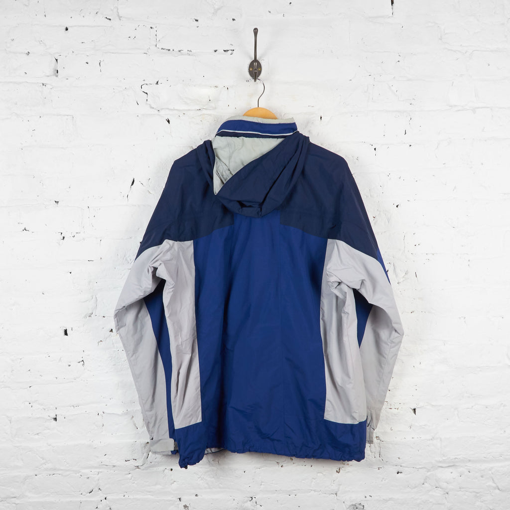 Columbia Interchange Omni Tech Rain Jacket - Blue - L - Headlock