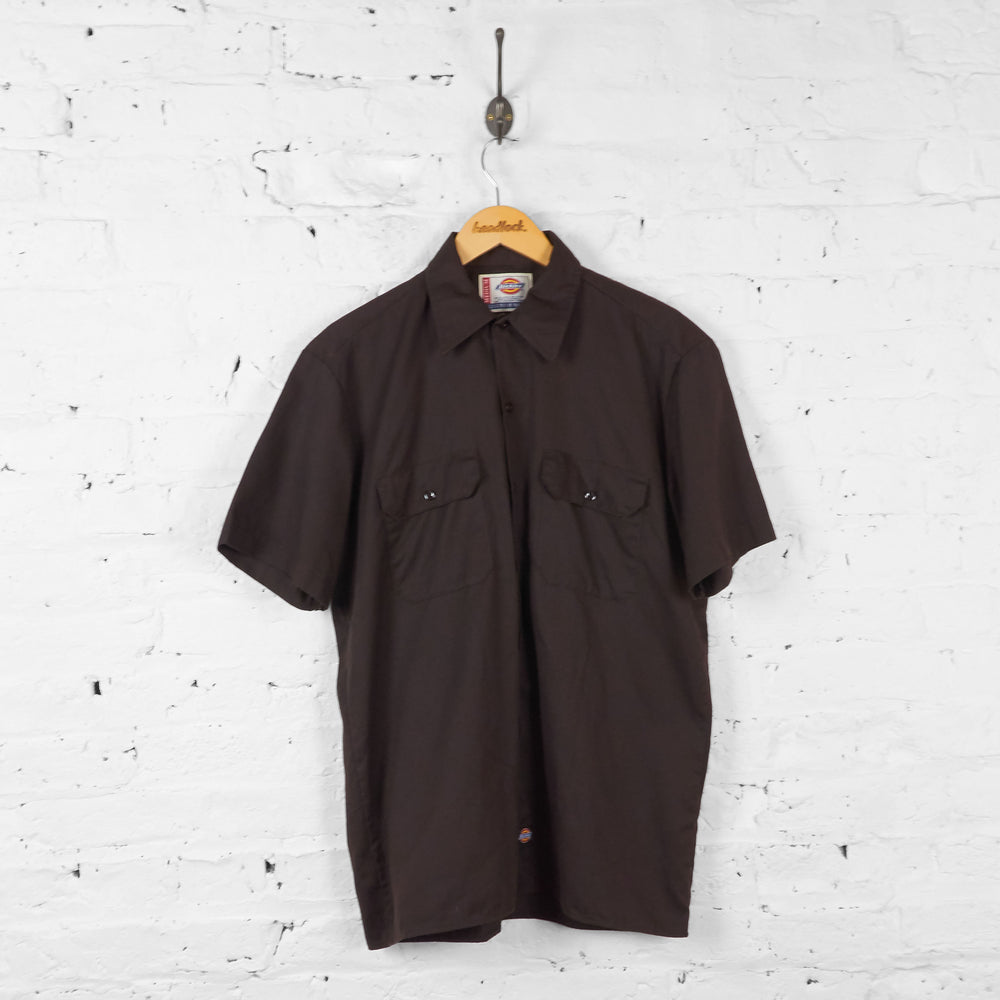 Dickies Utility Work Shirt - Brown - M - Headlock