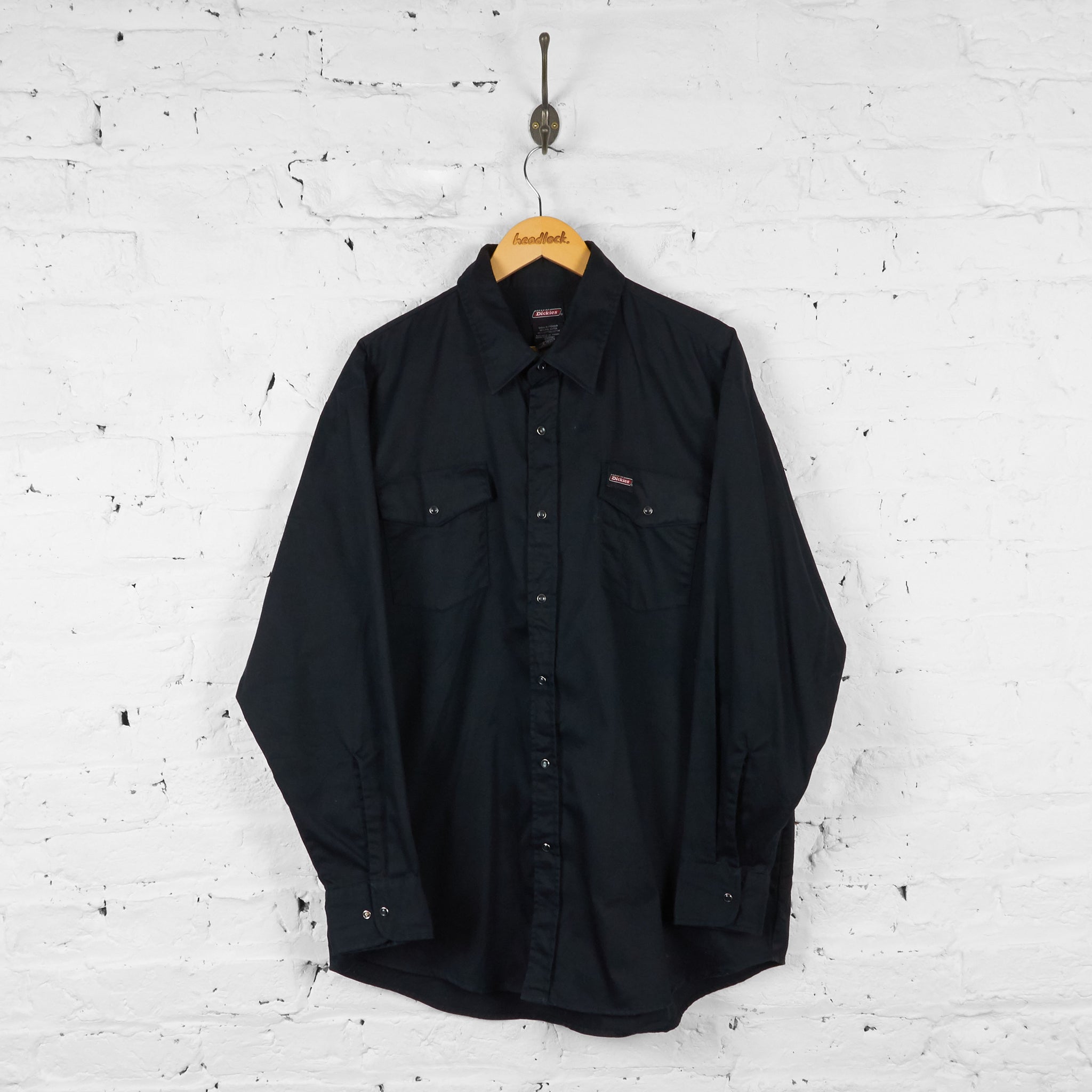 Dickies Western Shirt Black XL Headlock