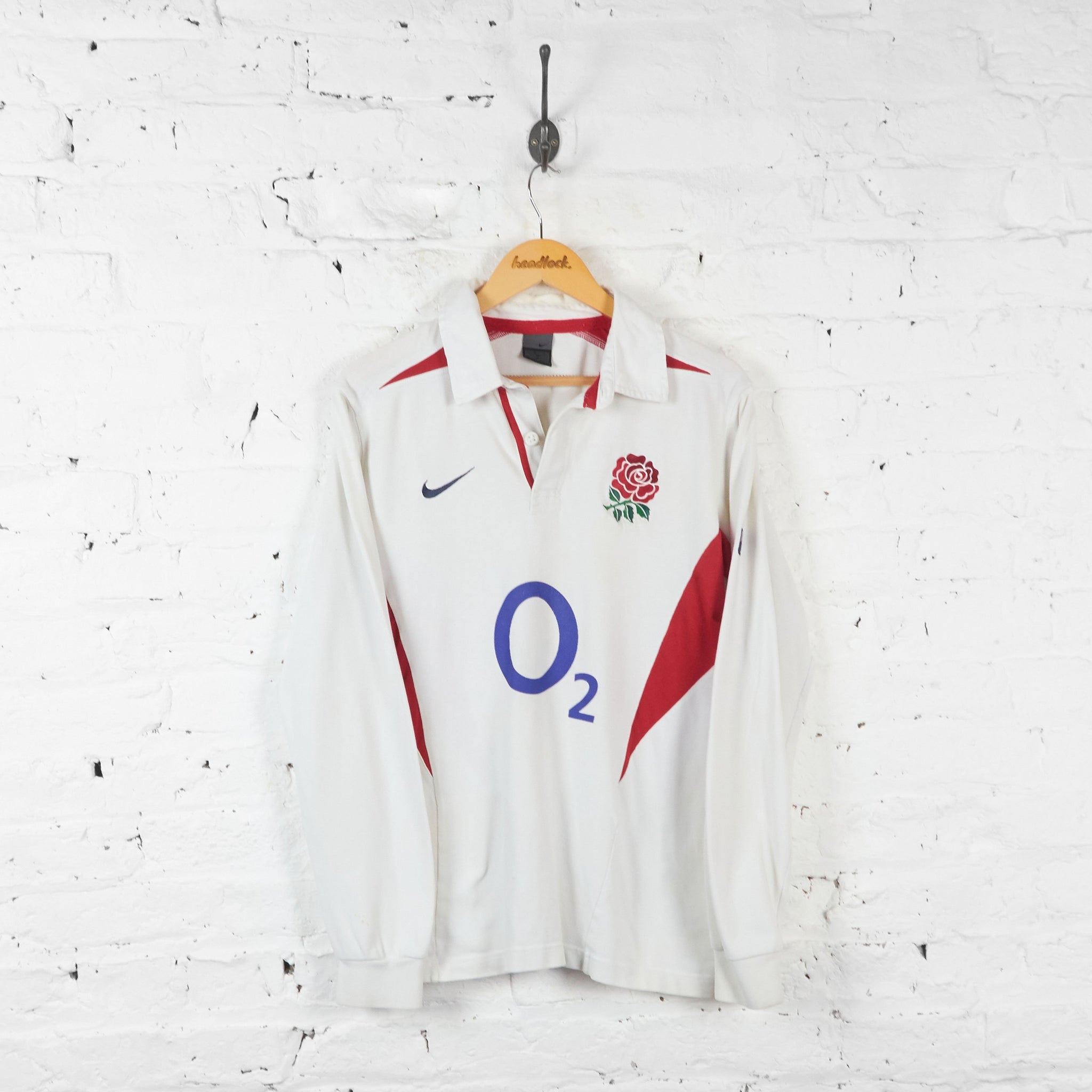 England 2002 Shirt Long Sleeve England 2002-04 Long Sleeve Away