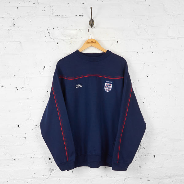 England Vintage Umbro Crewneck Umbro England Sweater Blau XL – Peeces
