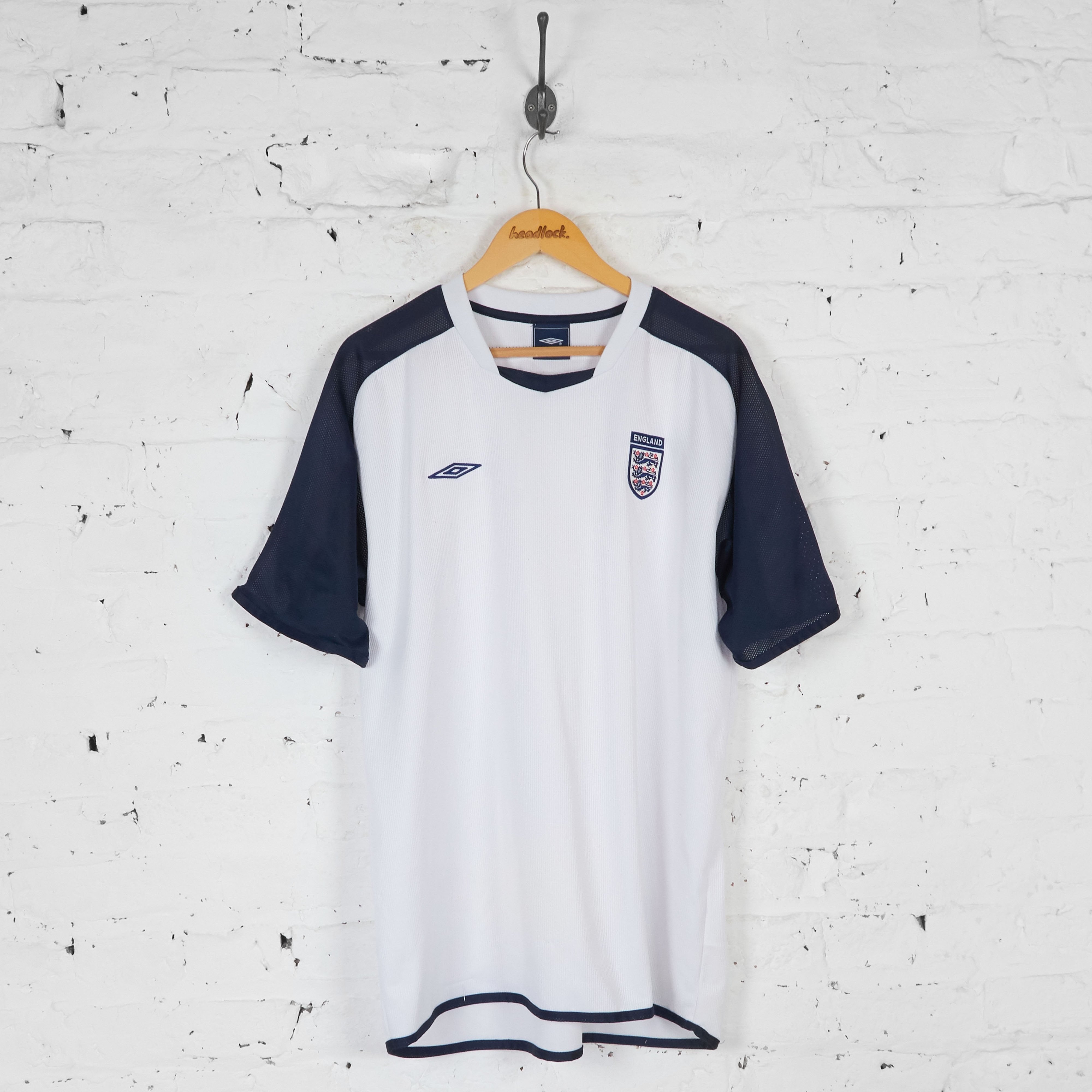 England Umbro Training Football Shirt - White - XL – Headlock