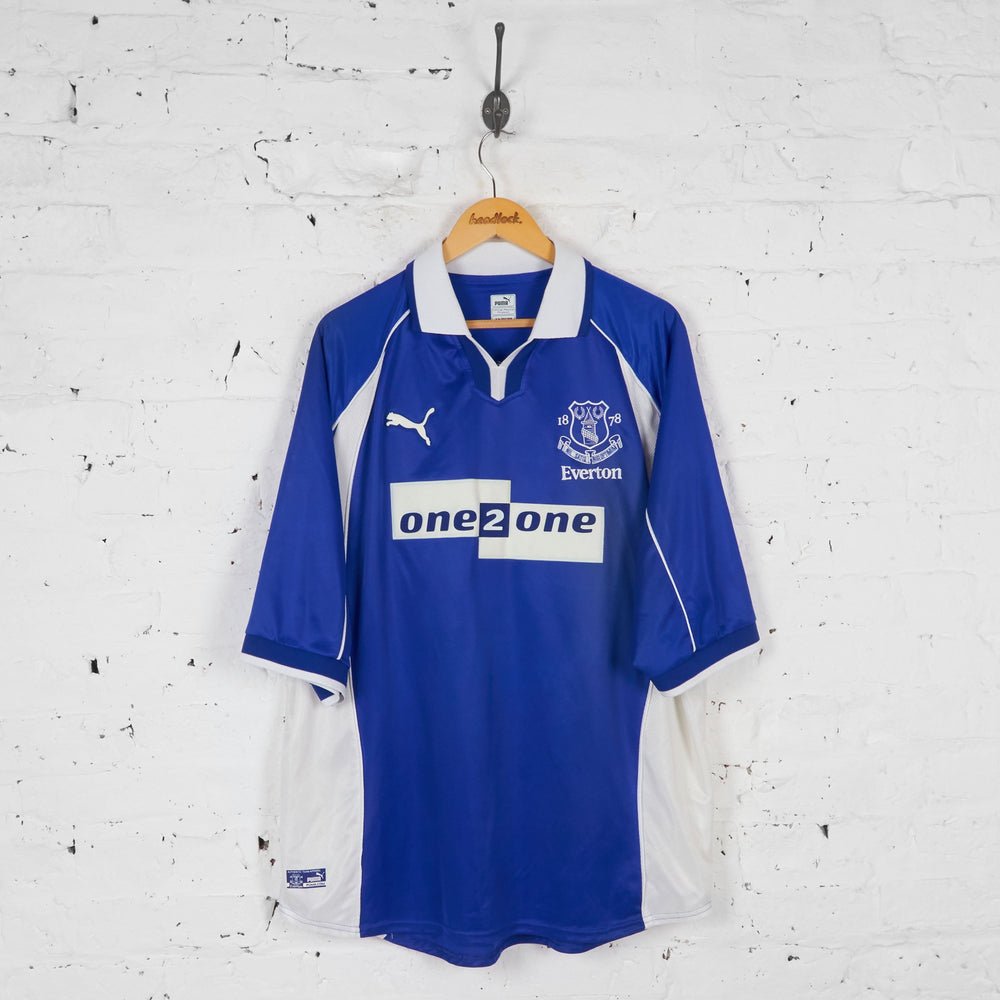 Everton 2000 Puma Home Football Shirt - Blue - XXL - Headlock