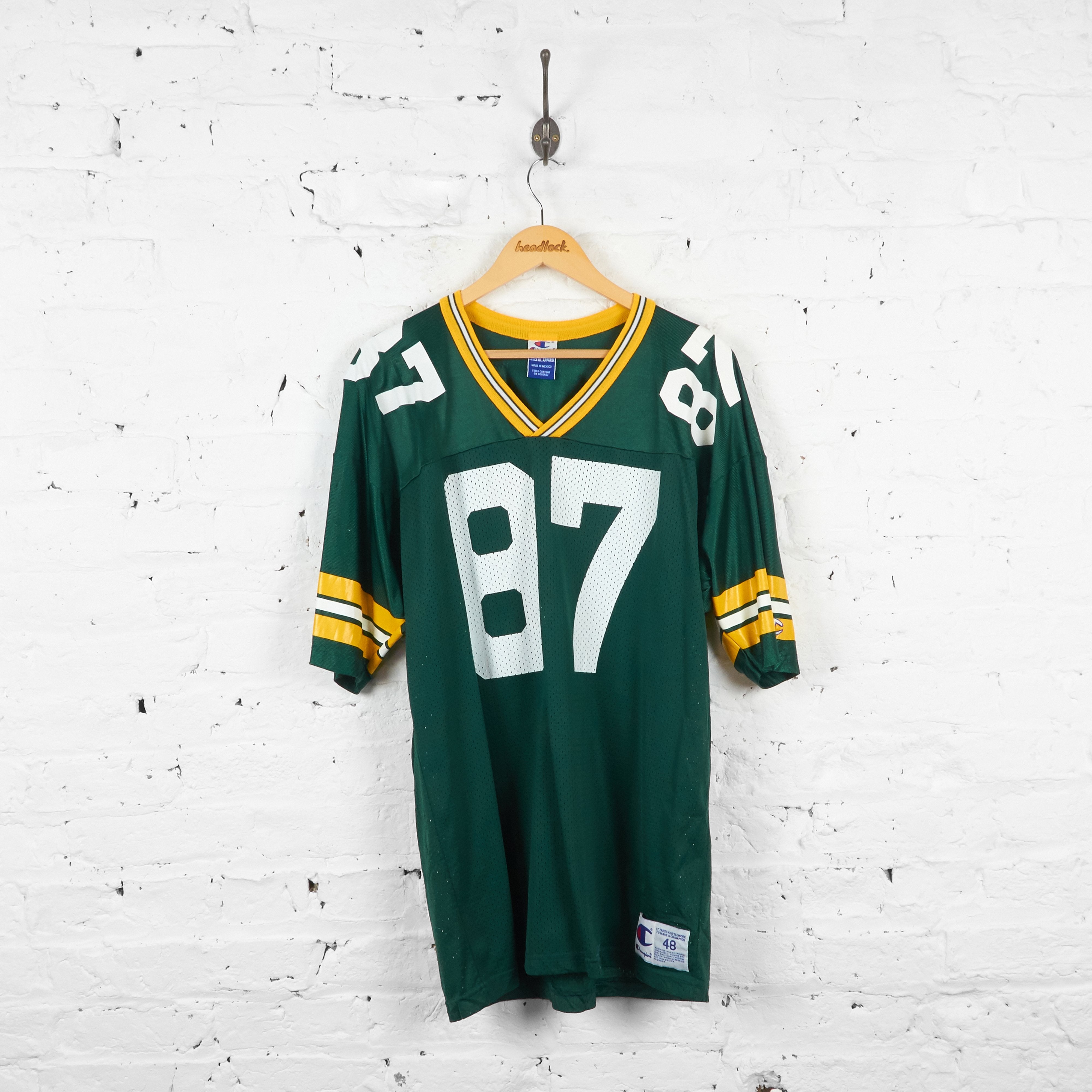 Green Bay Packers Brooks NFL American Football Jersey - Green - L – Headlock