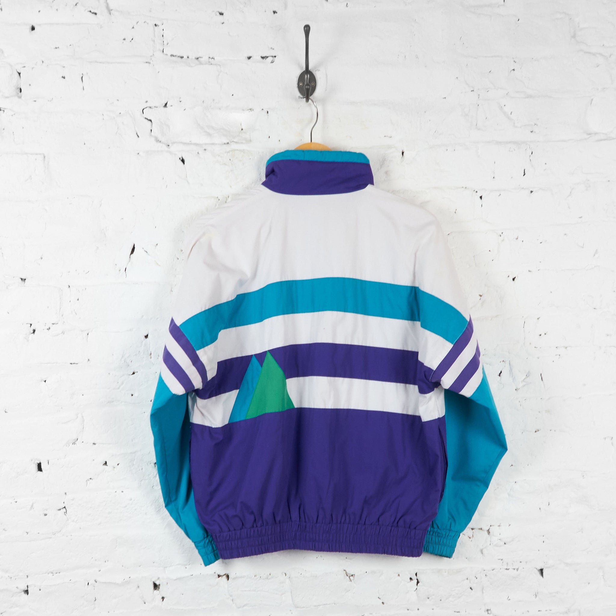 Hummel Shell Patterned Tracksuit Top Jacket - Purple/White - XS 