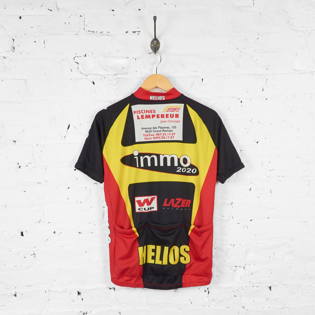 Immo Helios Cycling Jersey - Black/Yellow/Red - M - Headlock