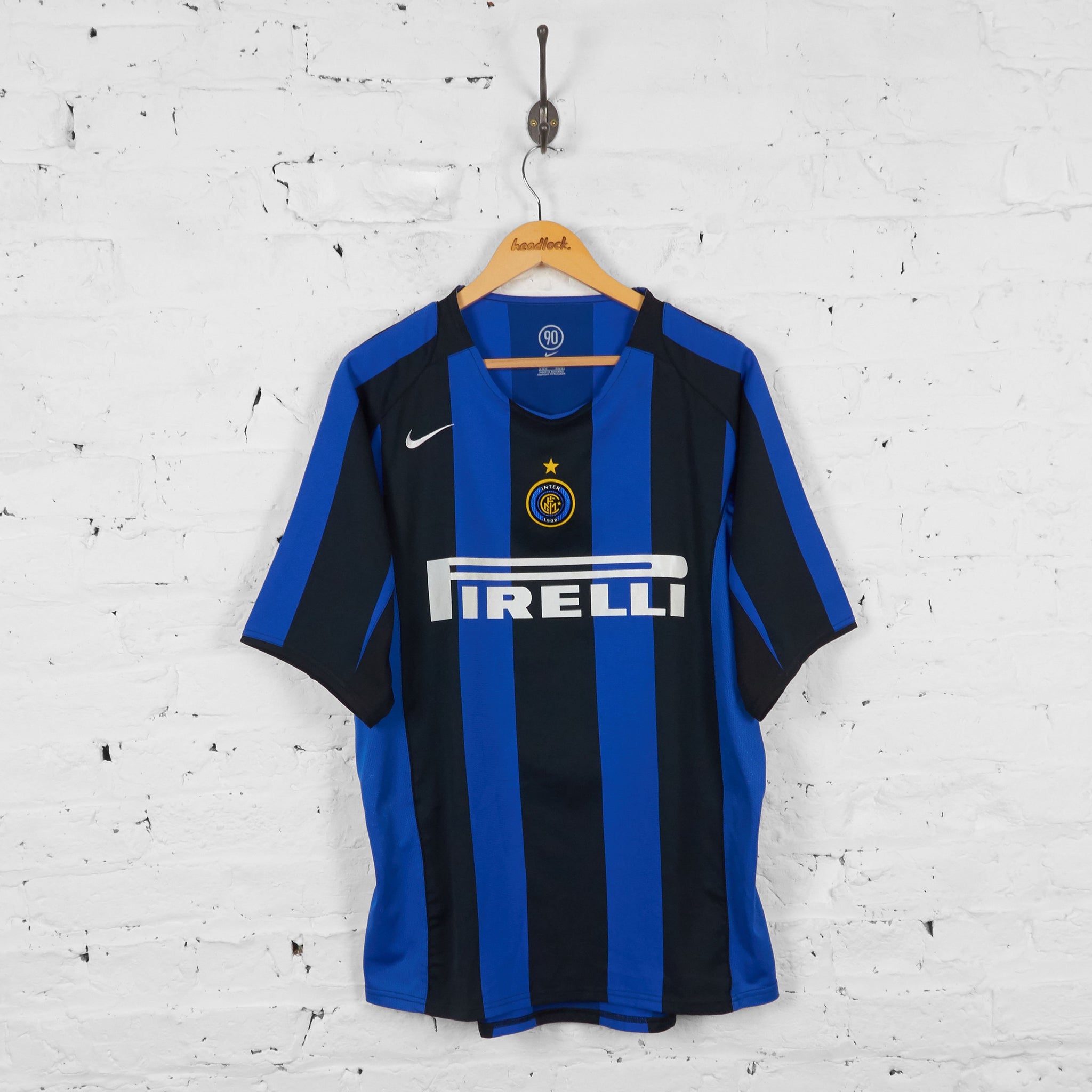Inter Milan Nike 2005 Home Football Shirt - Blue/Black - XL