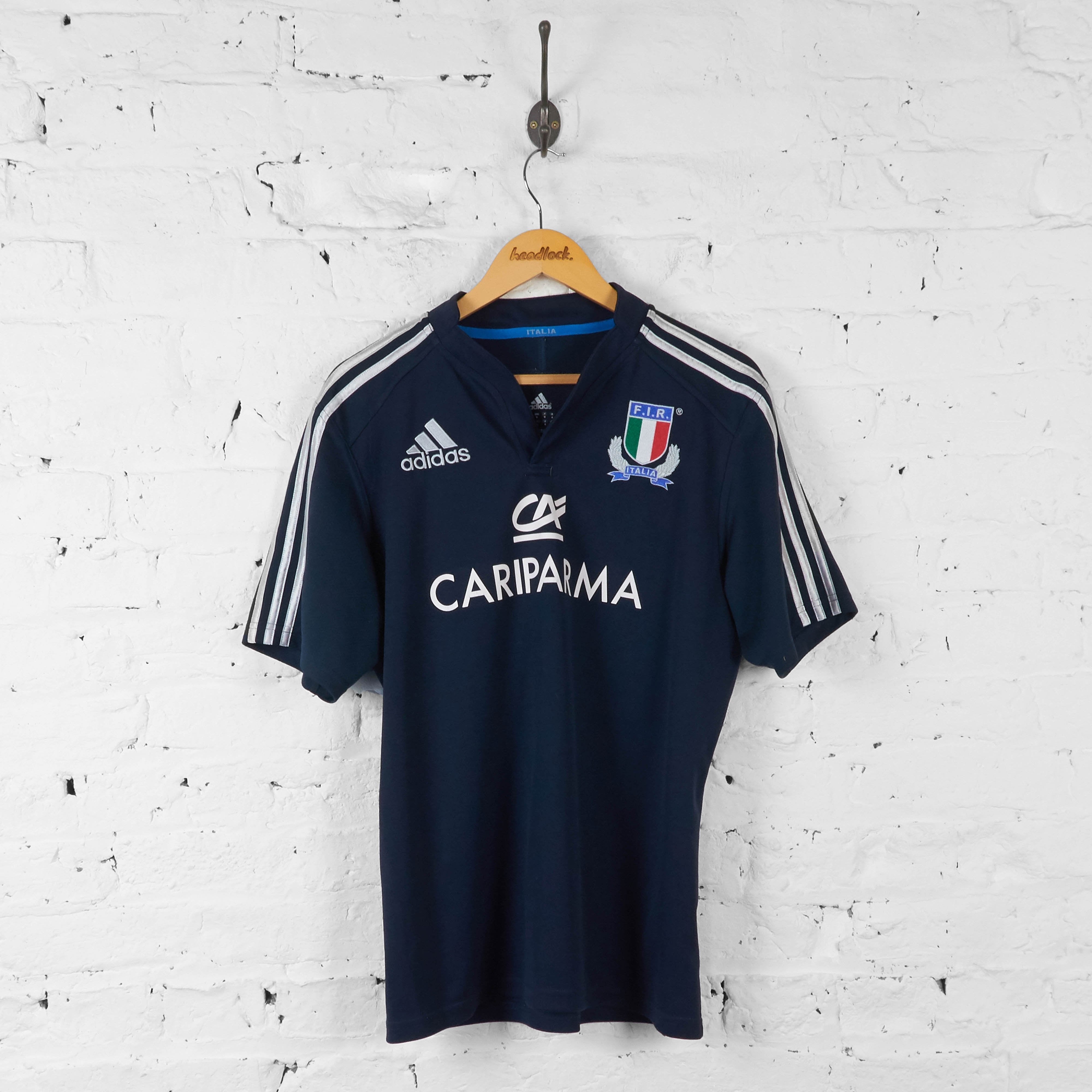 etiket knuffel backup Italy Adidas Rugby Shirt - Blue - M – Headlock
