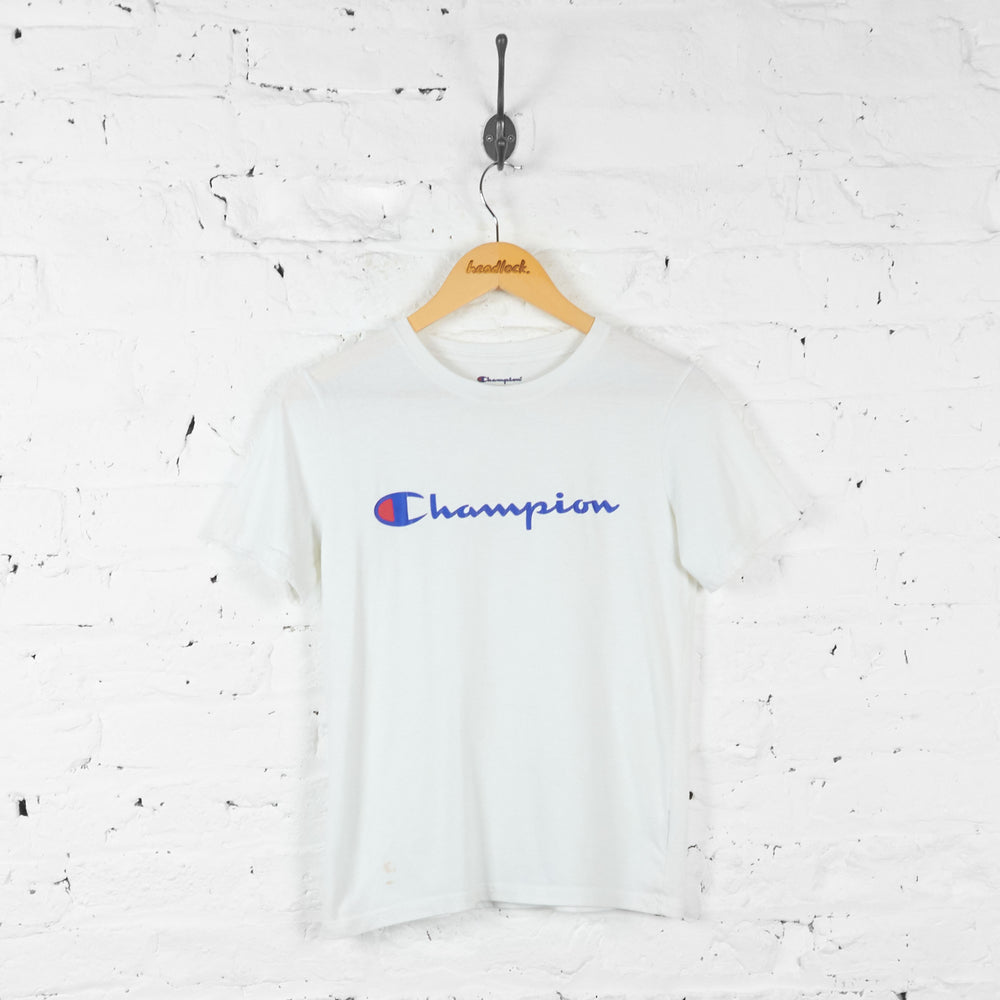 Kids Champion 90s T Shirt - White - L Boys - Headlock
