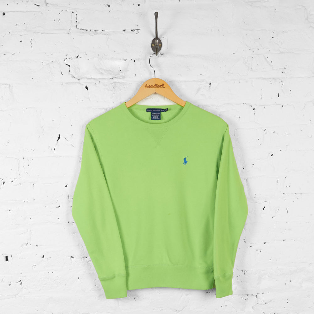 Kids Ralph Lauren Sweatshirt - Green - M Boys - Headlock