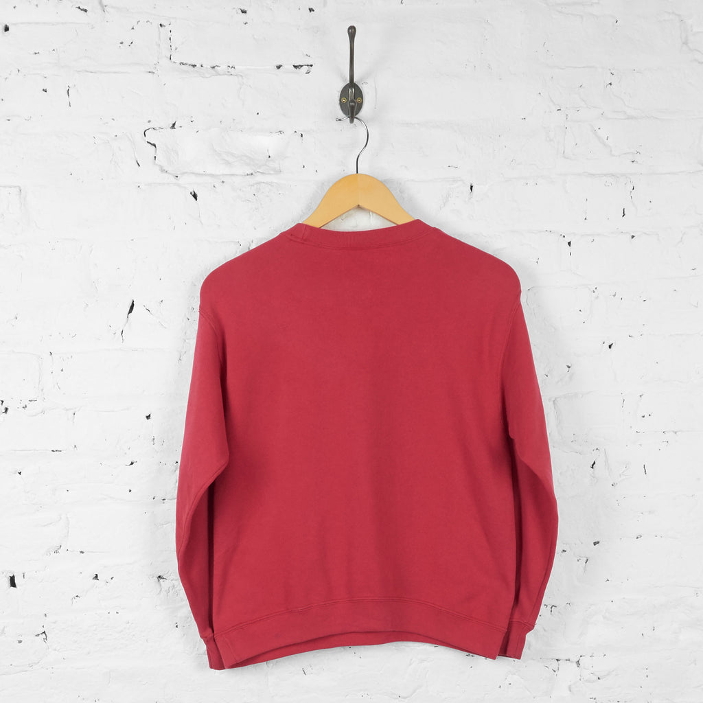 Kids Vintage  Adidas Sweatshirt - Red - Large Girls - Headlock