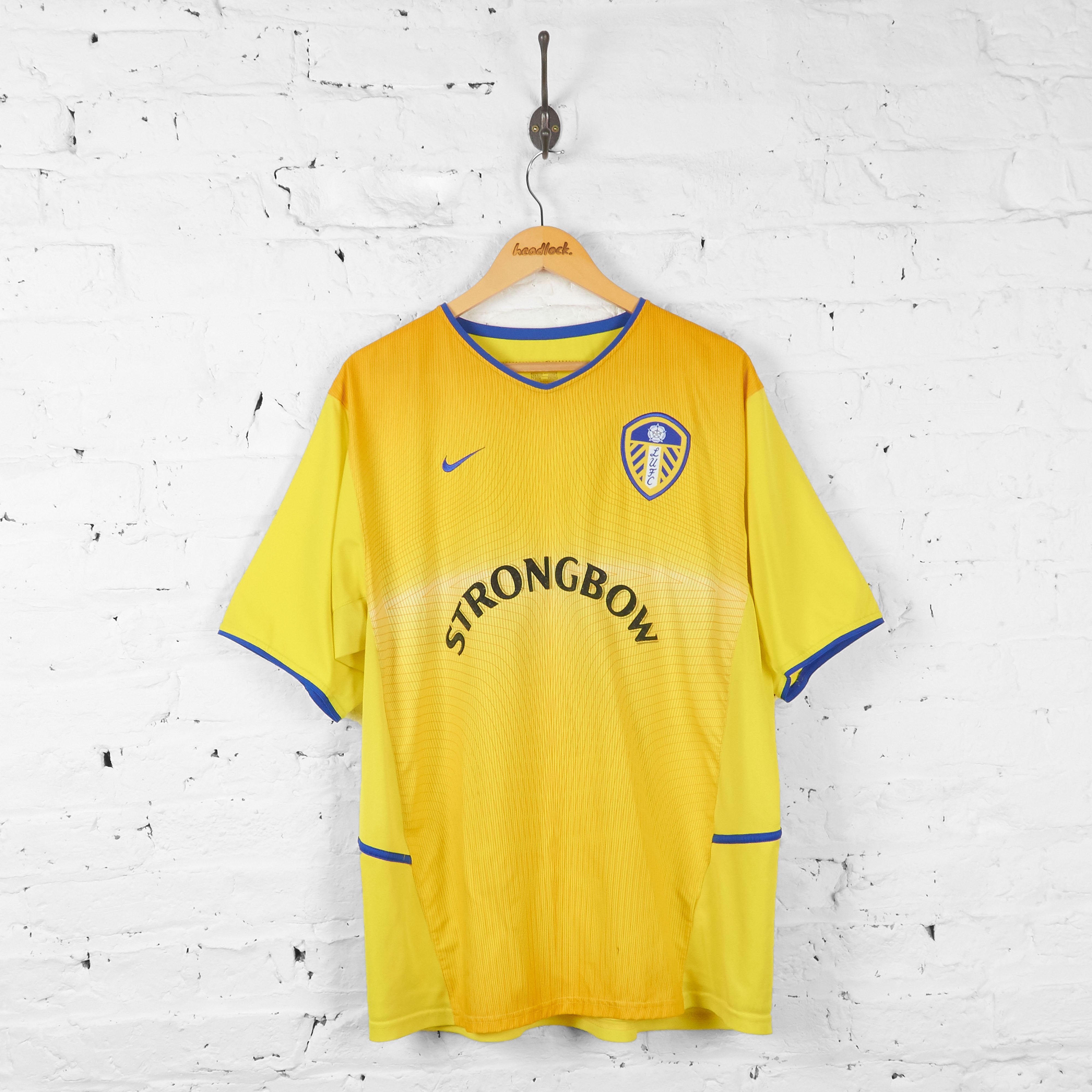 Yellow Leeds United Shirt Sale Leeds United 2002 Nike Away
