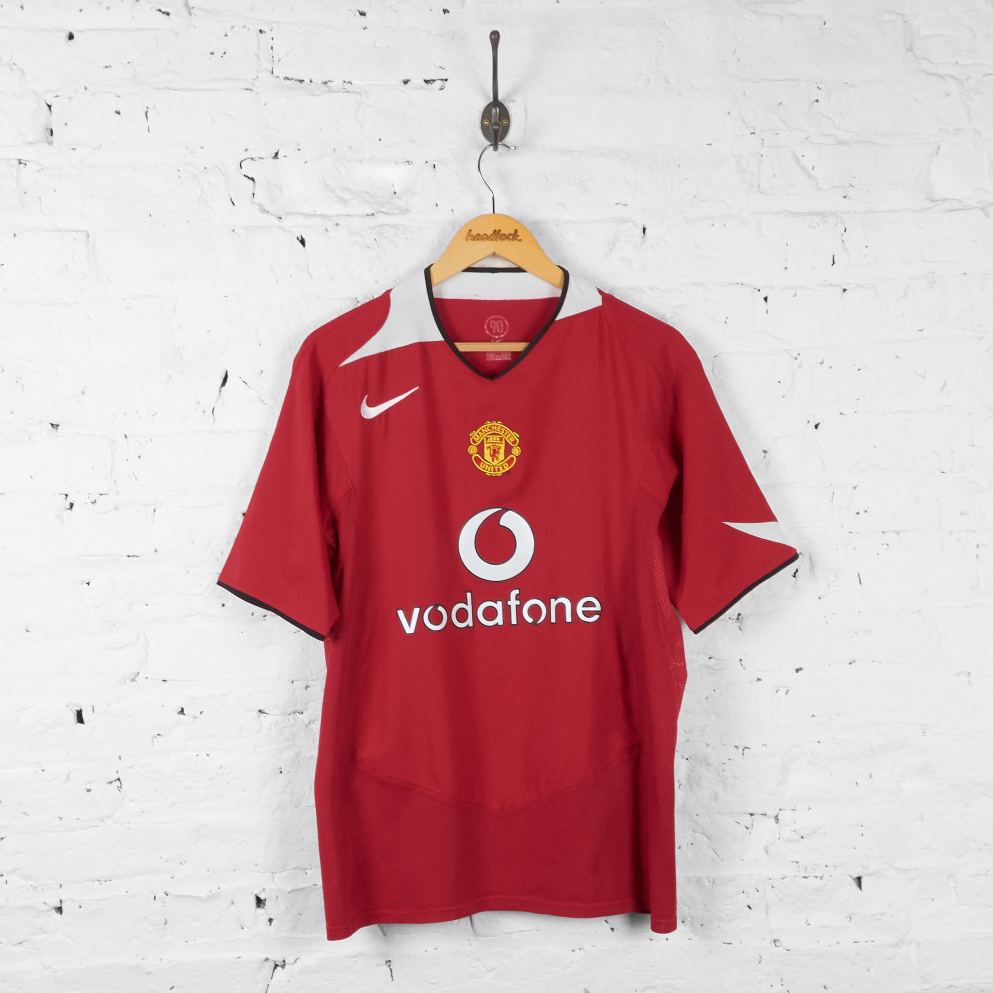 Manchester United 2004 Nike Home Football Shirt - Red - L – Headlock