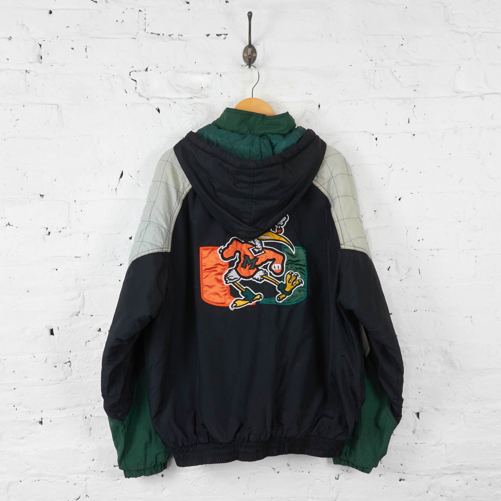 Miami University Hurricanes Starter Jacket - Green - XL – Headlock