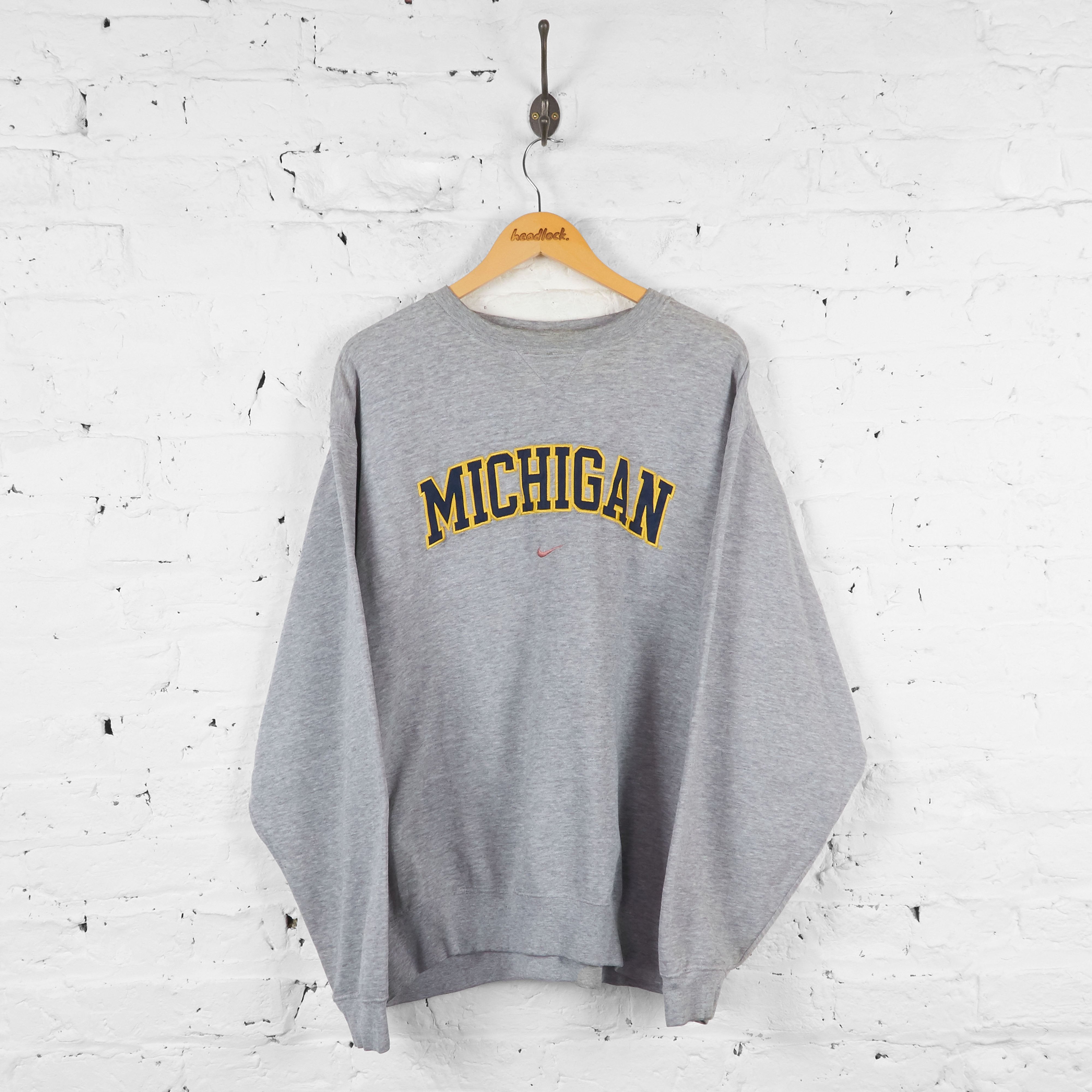 Michigan Nike Sweatshirt - Grey - XL – Headlock