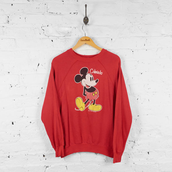 Mickey Mouse Colorado Disney Sweatshirt Red XL Headlock