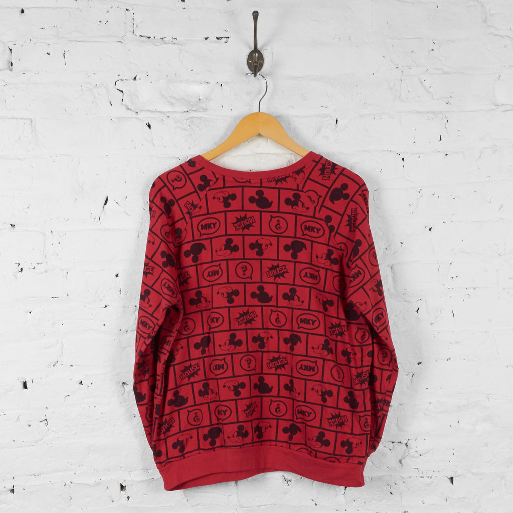 Mickey Mouse Disney Sweatshirt - Red - XL - Headlock