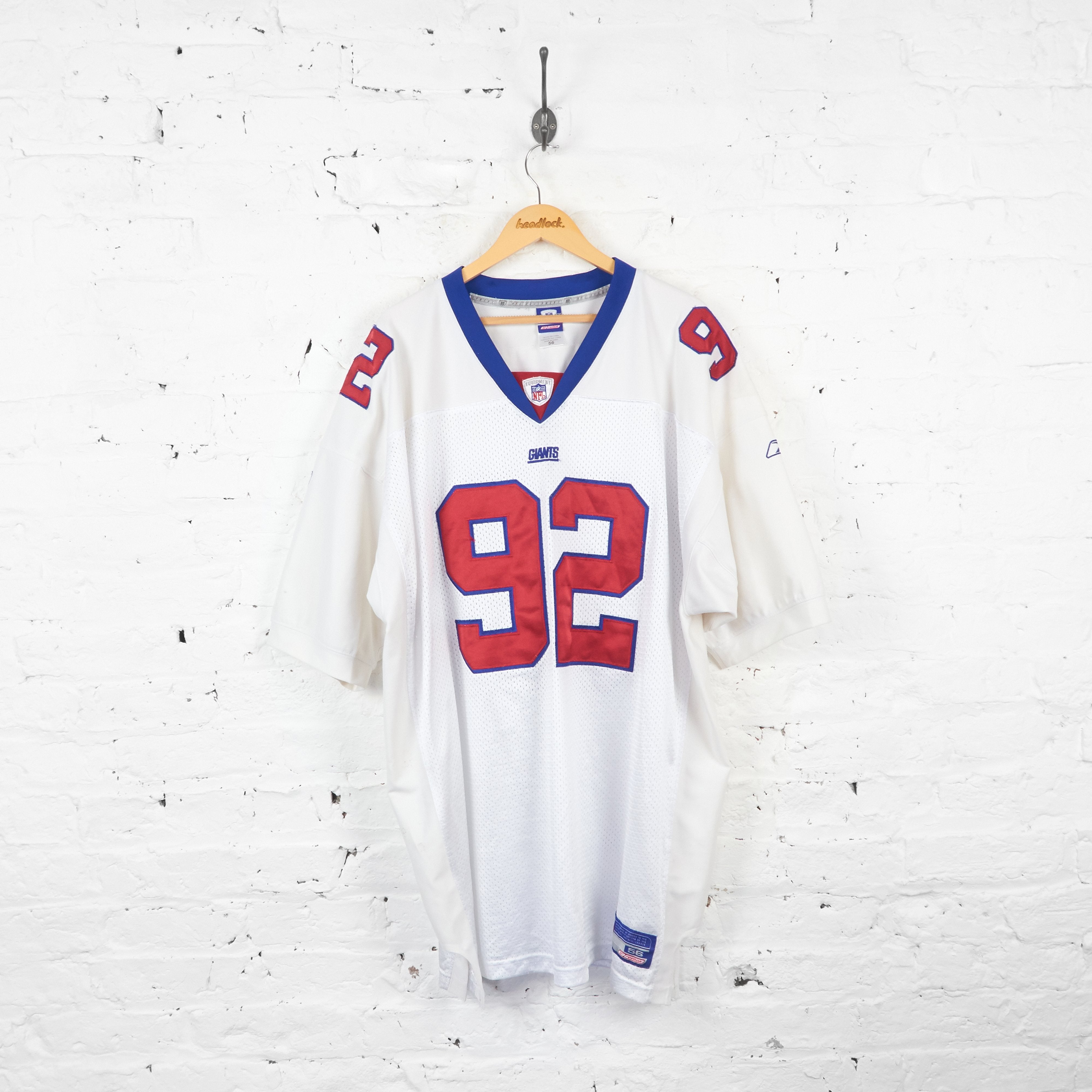 New York Giants Strahan 92 NFL American Football Jersey - White - XXL –  Headlock