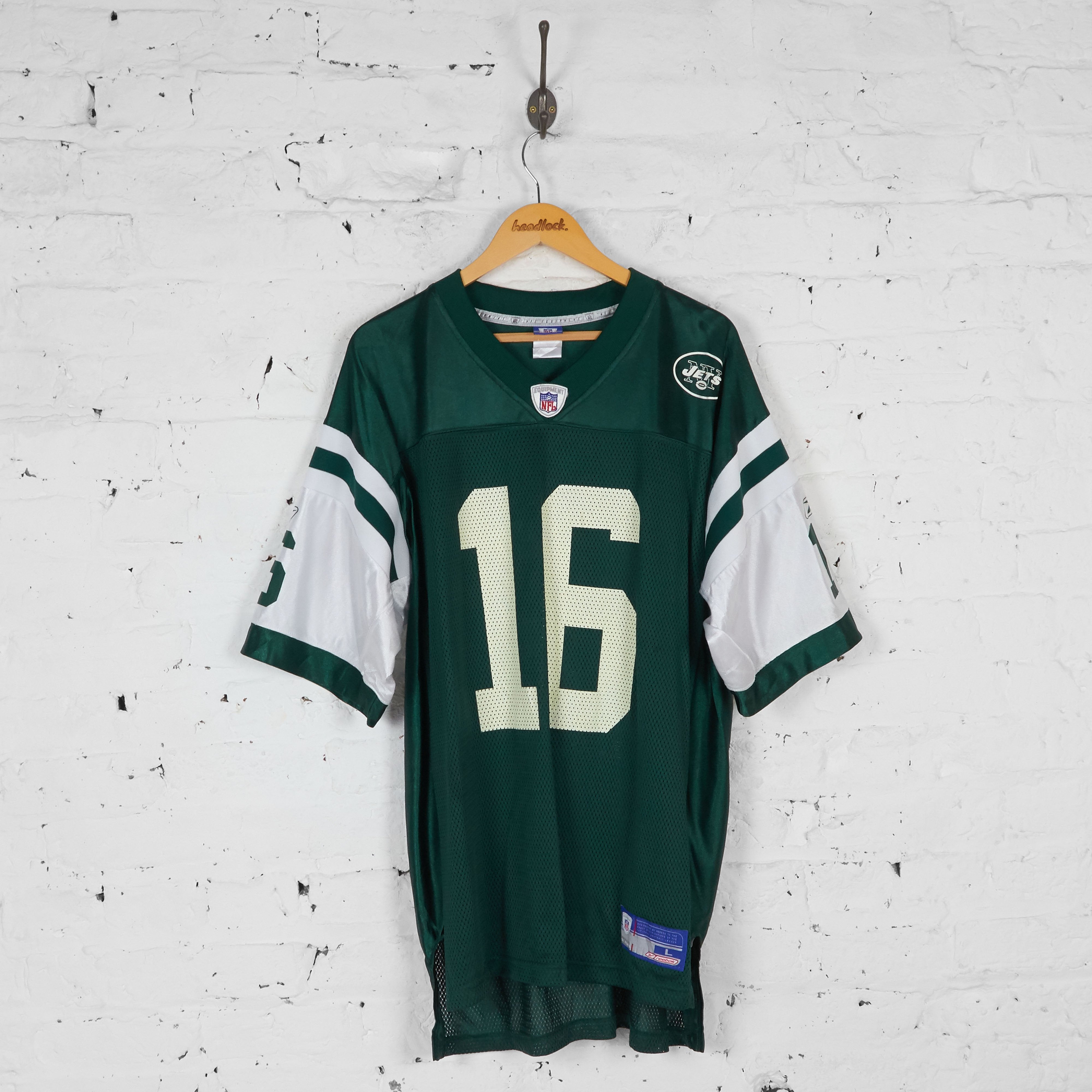 New York Jets Testaverde Reebok American Football NFL Jersey Green Headlock