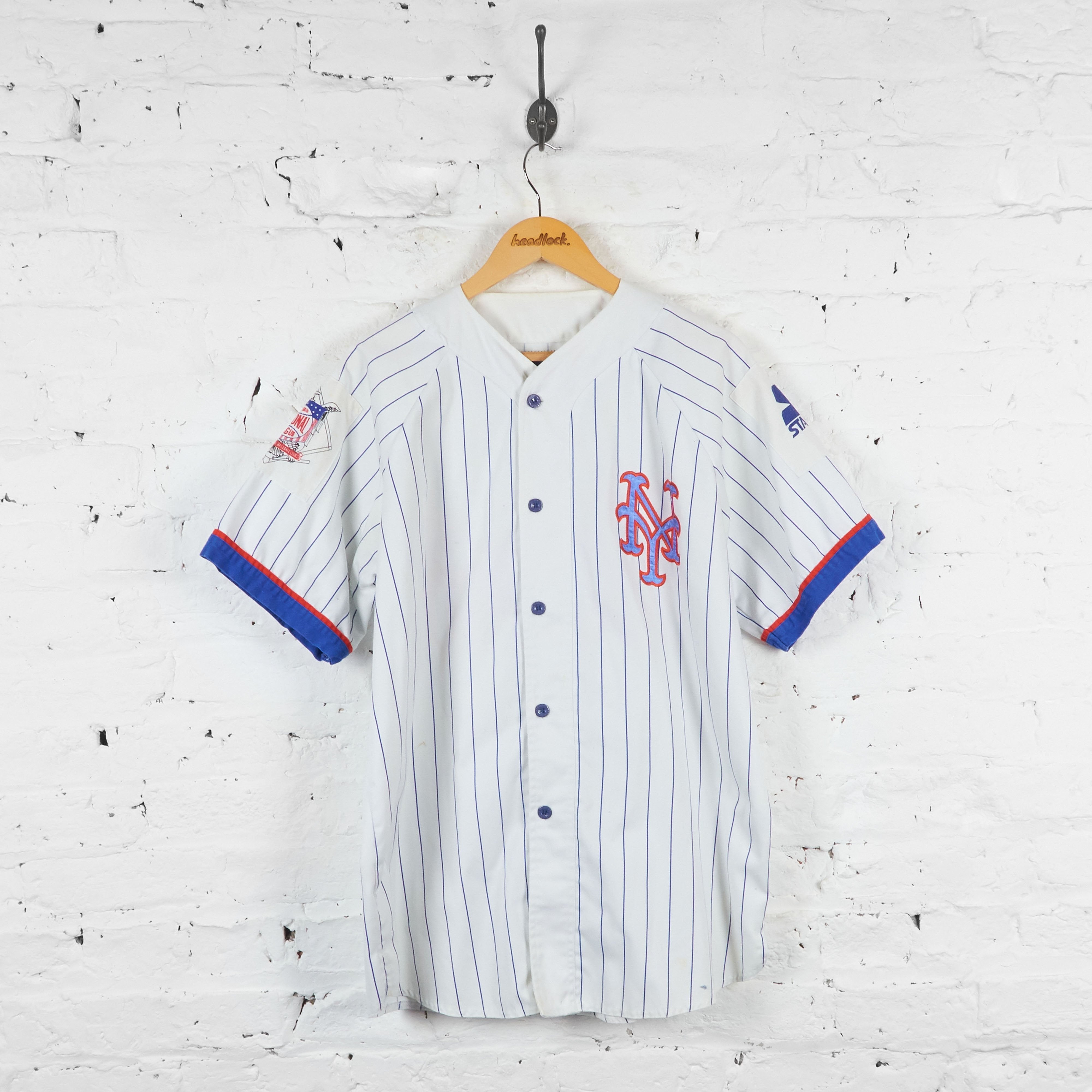 New York Mets Starter American Baseball Jersey White L – Headlock