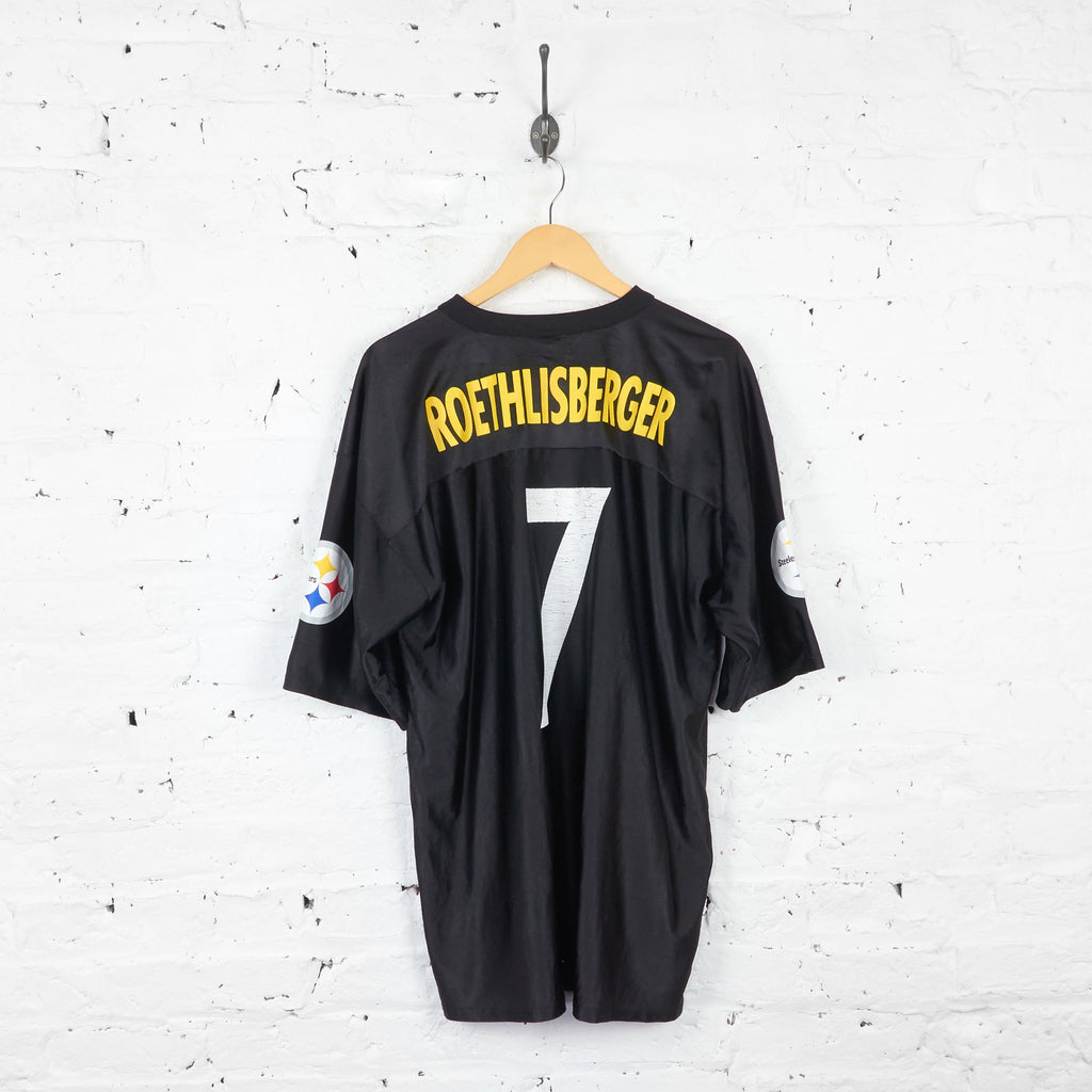 Pittsburgh Steelers Roethlisberger NFL American Football Jersey - Black - XL - Headlock