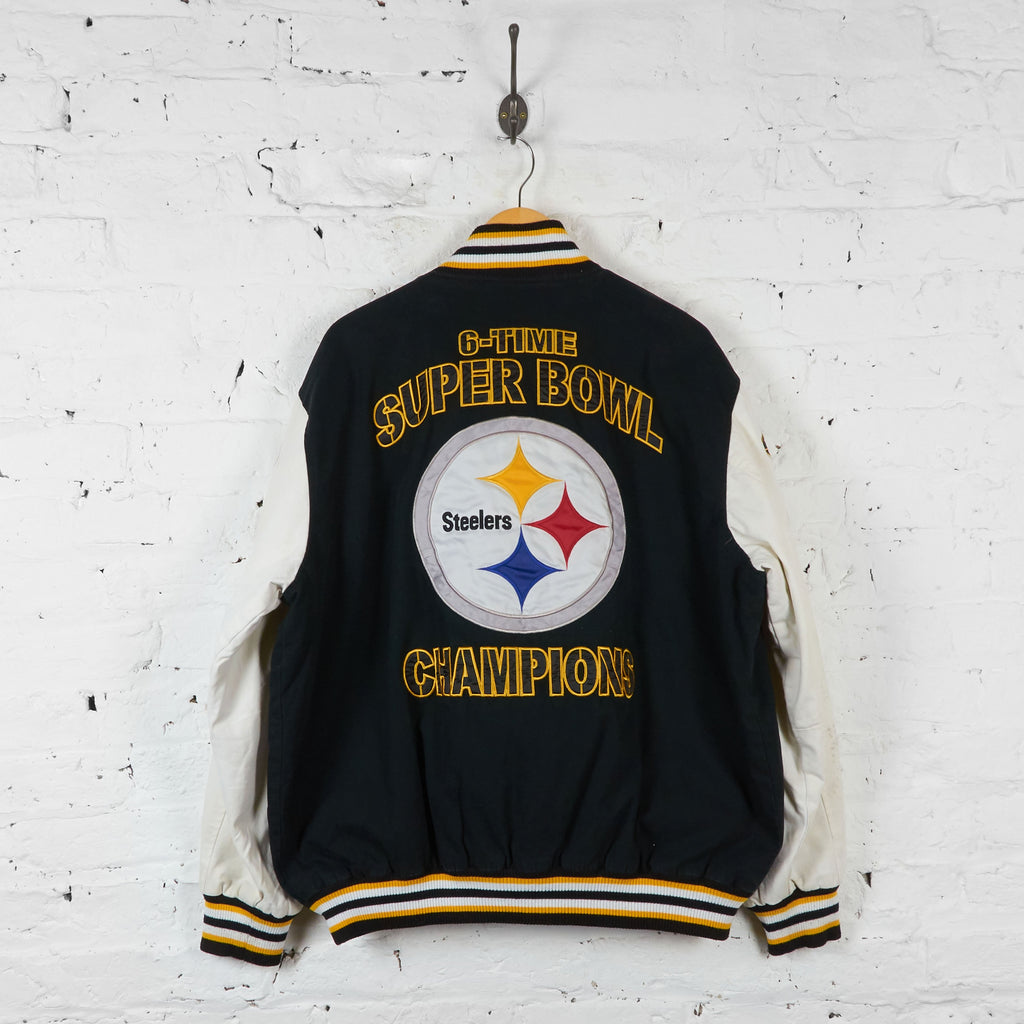 Pittsburgh Steelers Super Bowl Bomber Jacket - Black - XL - Headlock
