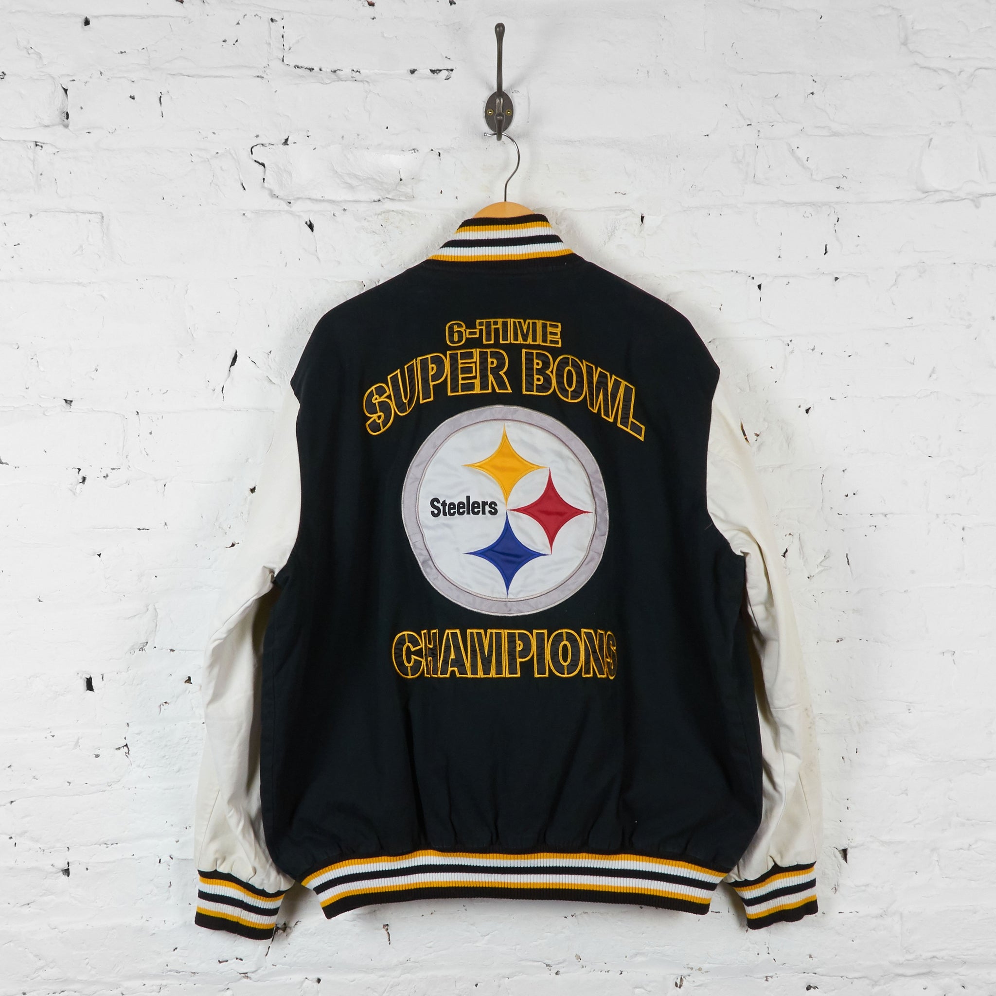 Pittsburgh Steelers Super Bowl Bomber Jacket Black XL – Headlock