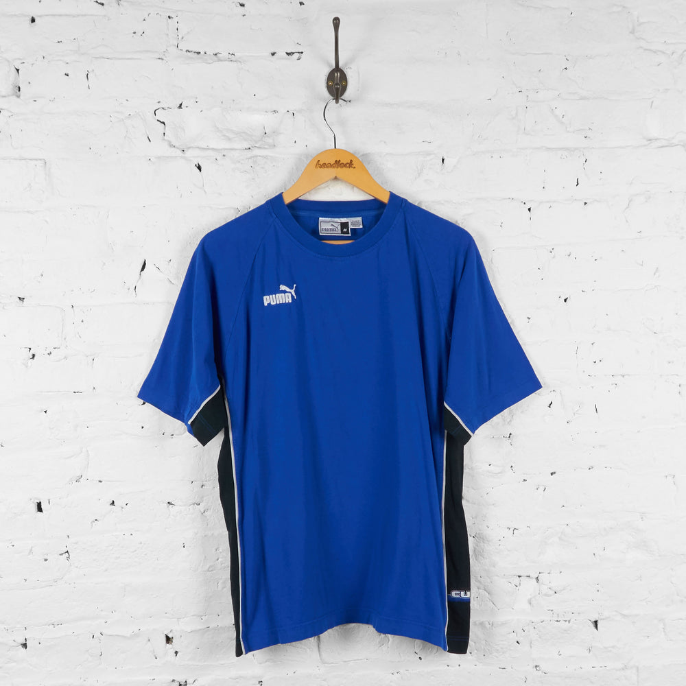 Puma Cup 90s T Shirt - Blue - M - Headlock