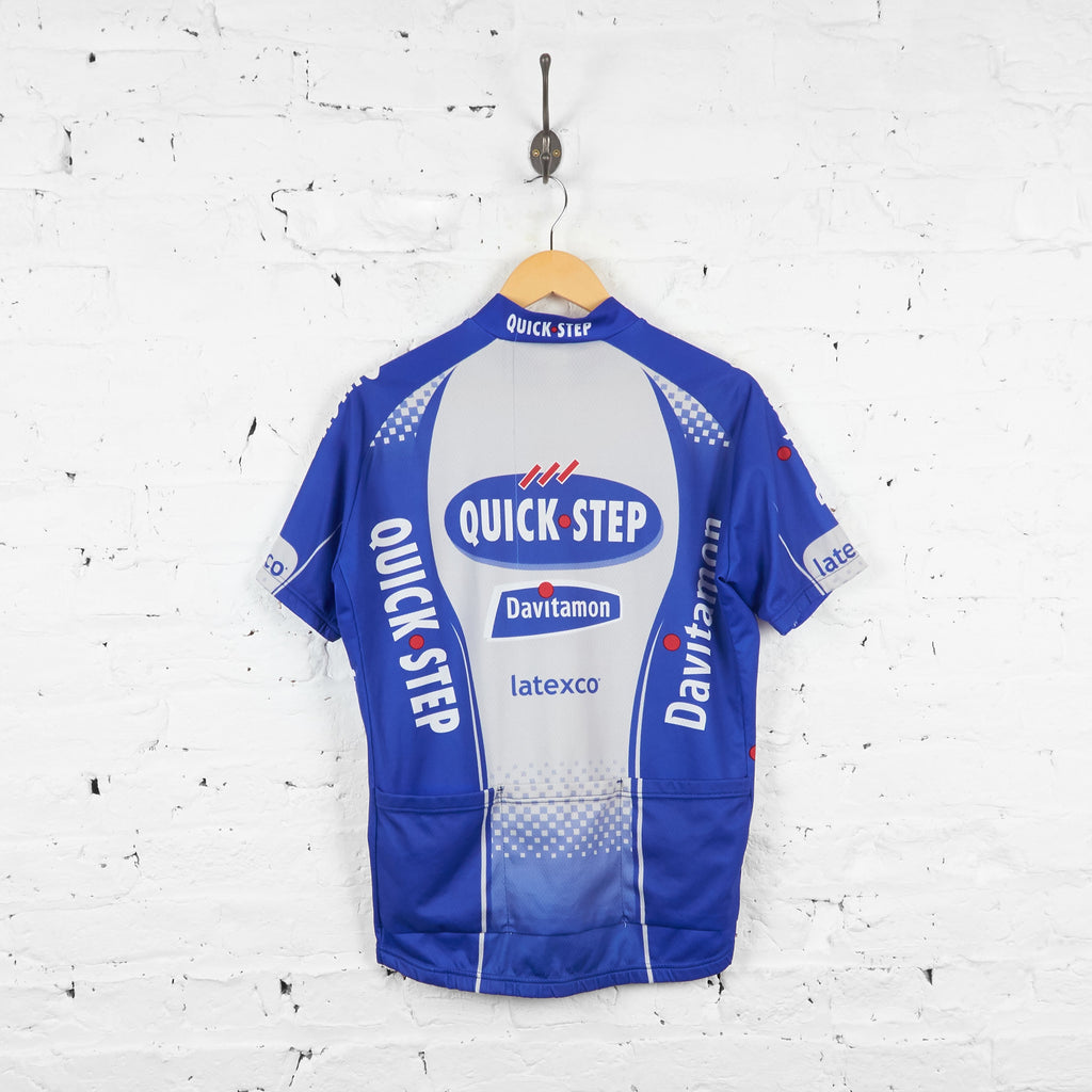 Quick Step Davitamon Cycling Top Jersey - Blue - XXL - Headlock