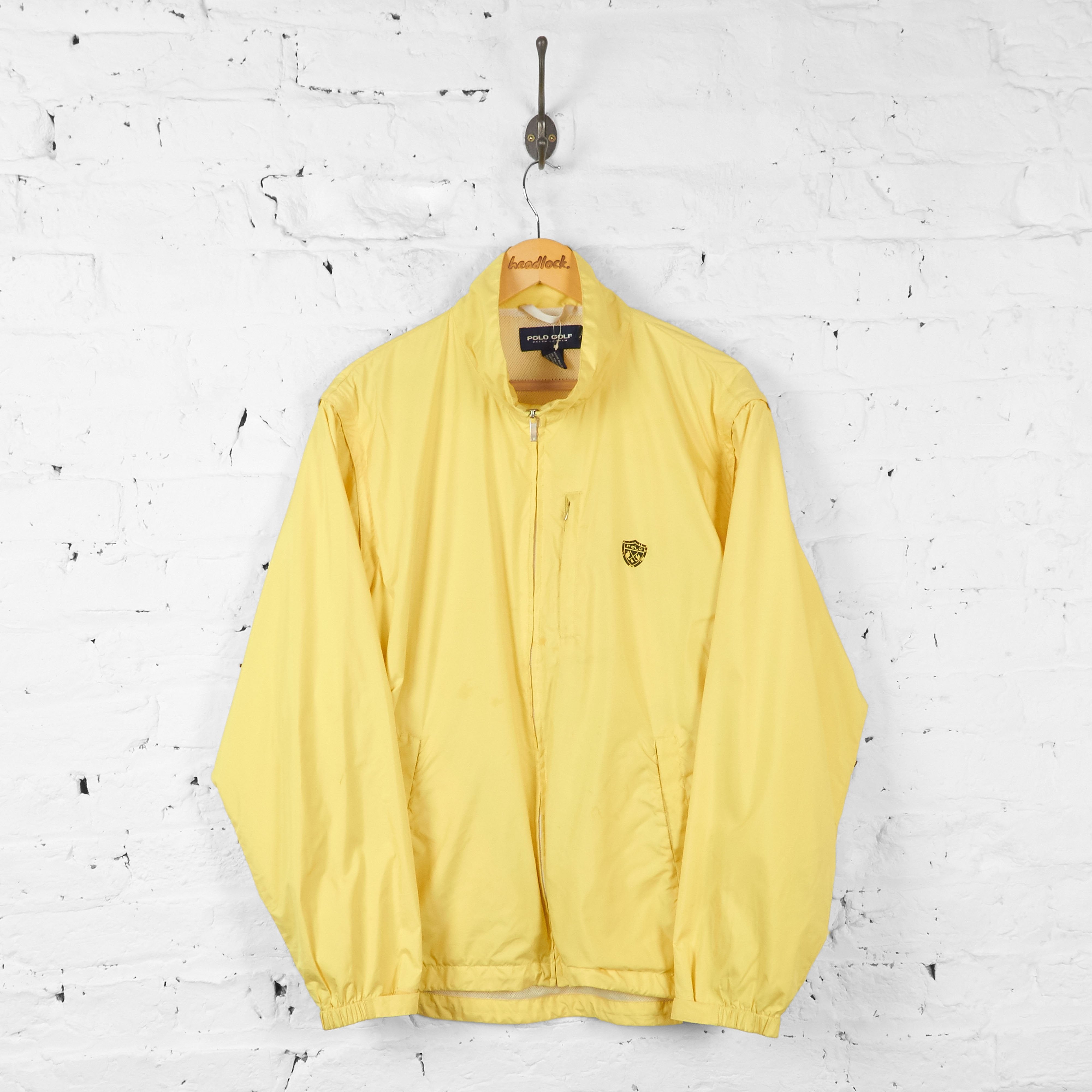 Ralph Lauren Polo Golf Shell Windbreaker Jacket Yellow L
