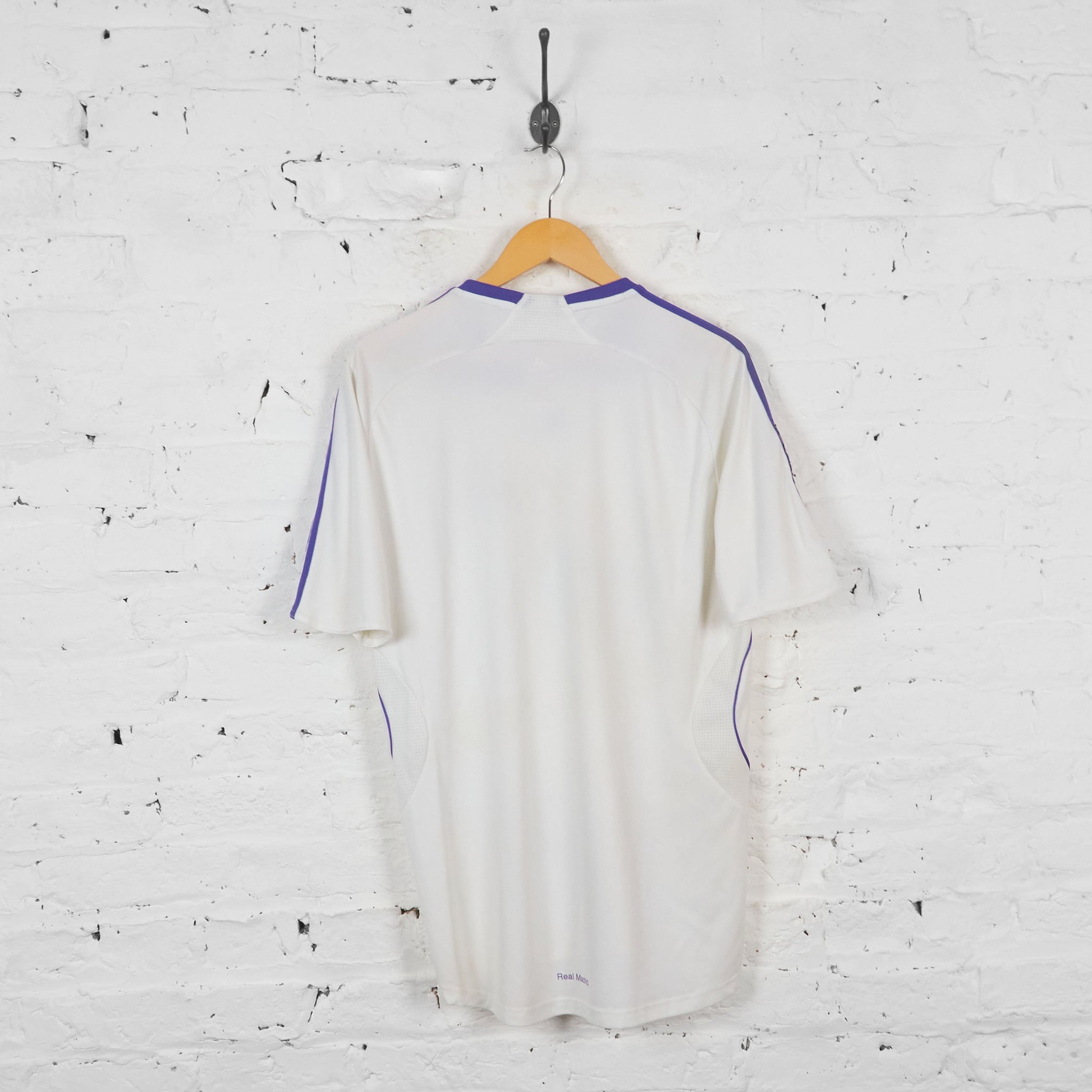 Real Madrid 2007 Home Adidas Football Shirt - White - M – Headlock