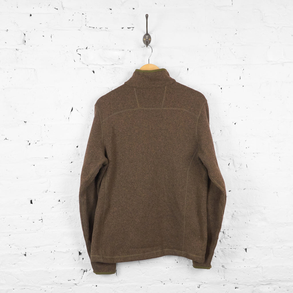 The North Face 1/4 Zip Fleece - Brown - L - Headlock