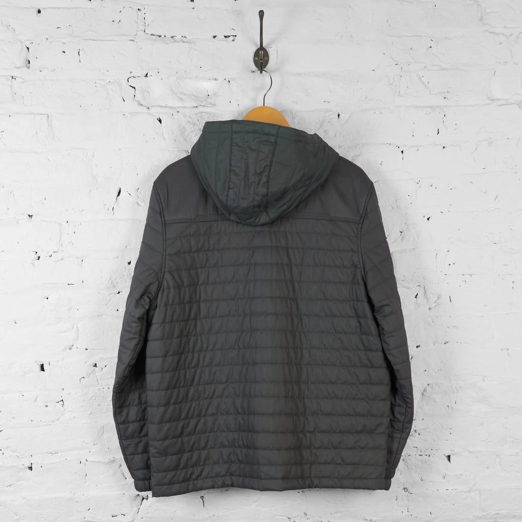Timberland Quilted Hooded Jacket - Grey - L - Headlock