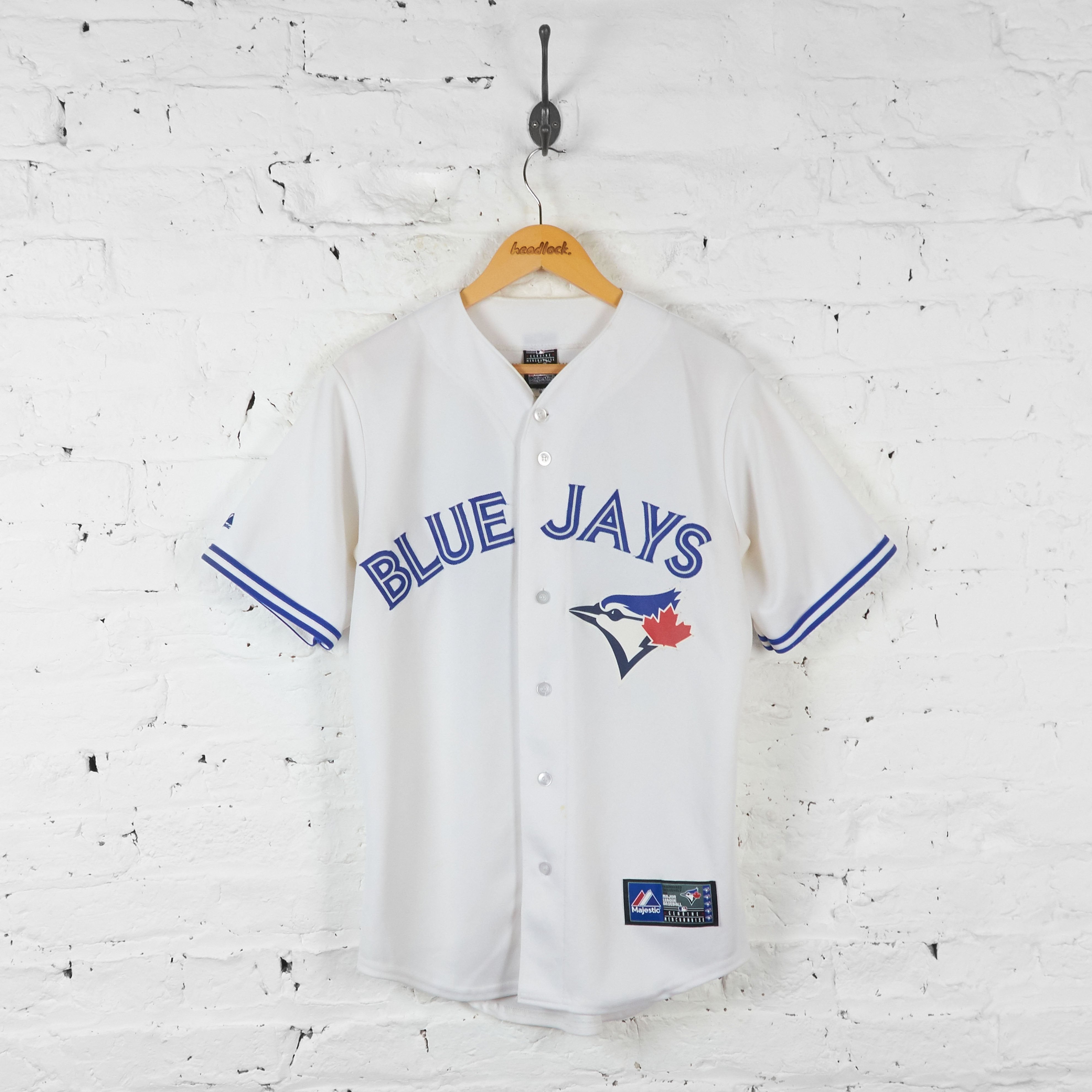 NEW Size XXL Majestic MLB Toronto Blue Jays Throwback Stitched Cool Base  JERSEY