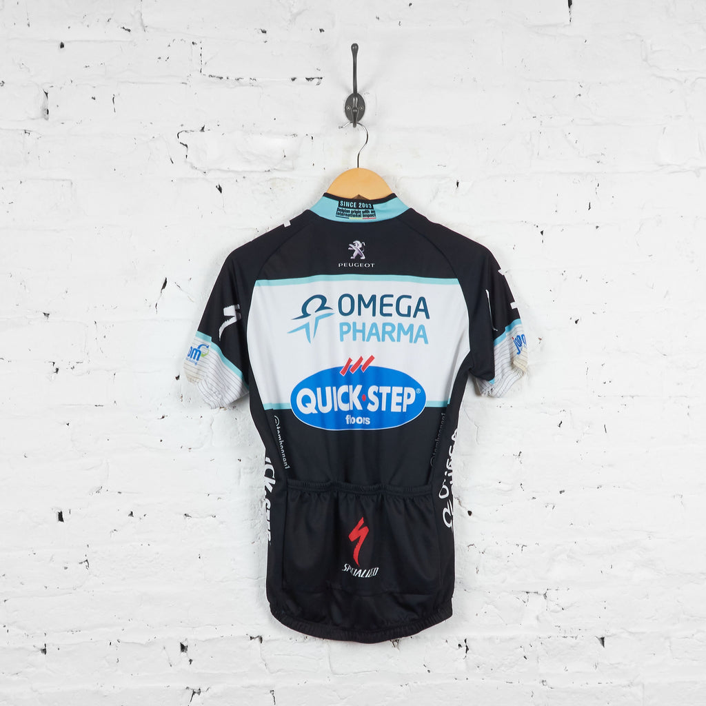 Vermarc Omega Pharma Quick Step Cycling Jersey Top - Black - L - Headlock