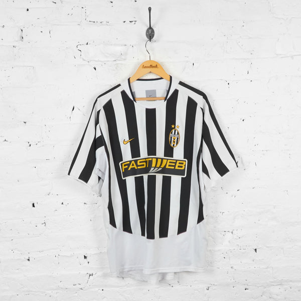 Vintage 2003 Juventus Nike Football Shirt - Black/White - XL