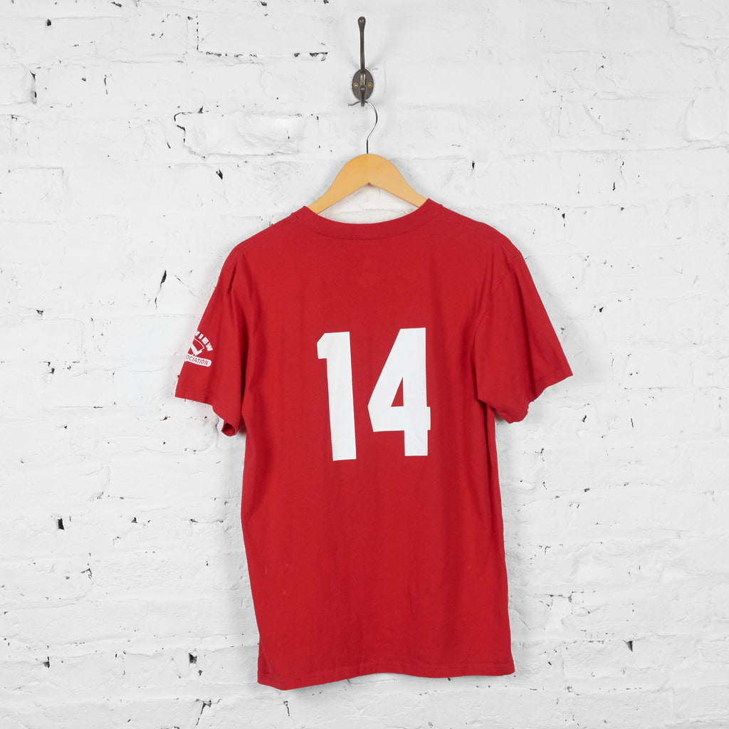 Vintage Angels Basketball T-shirt - Red - XL - Headlock