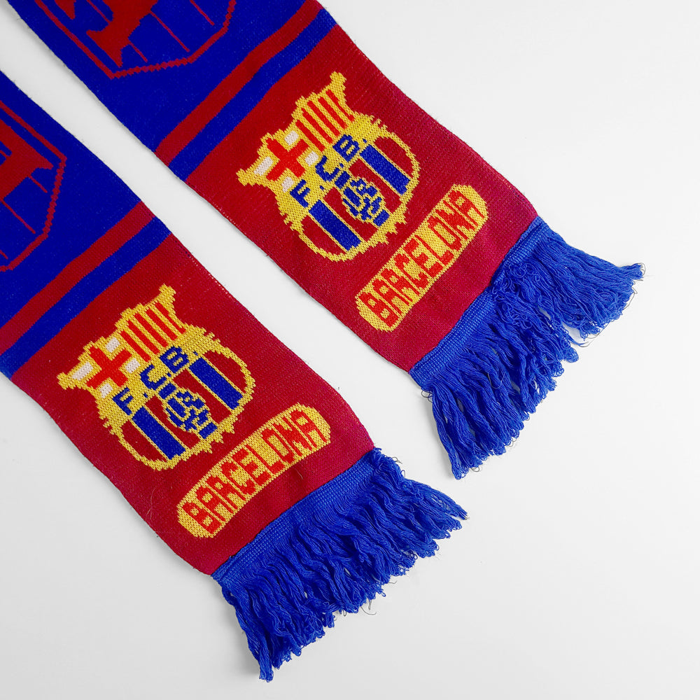 Vintage Barcelona Football Scarf - Blue/Red - Headlock